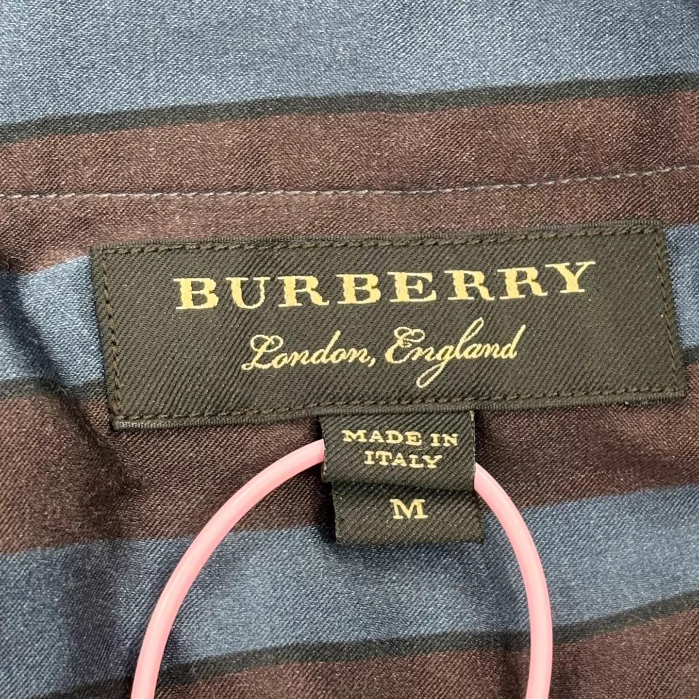 Burberry BURBERRY classic stripe silk pajama shirt NWT M Size US M / EU 48-50 / 2 - 3 Thumbnail