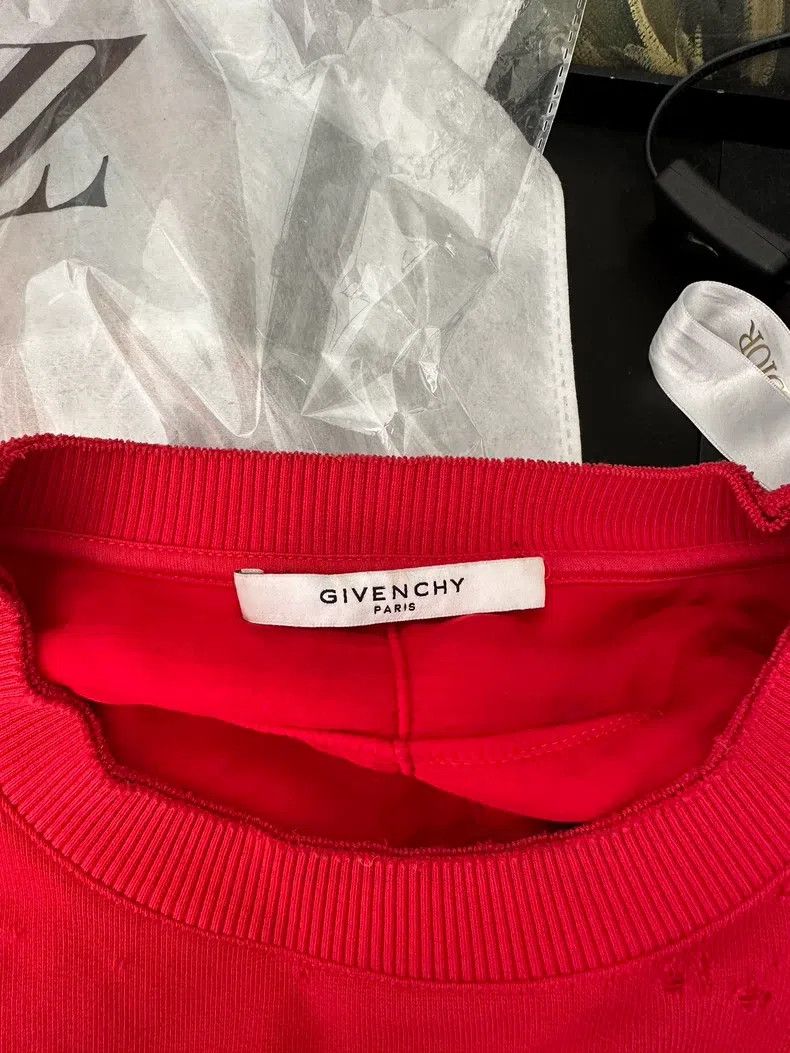 Givenchy Givenchy Ripped Hoodie Size US XL / EU 56 / 4 - 4 Thumbnail