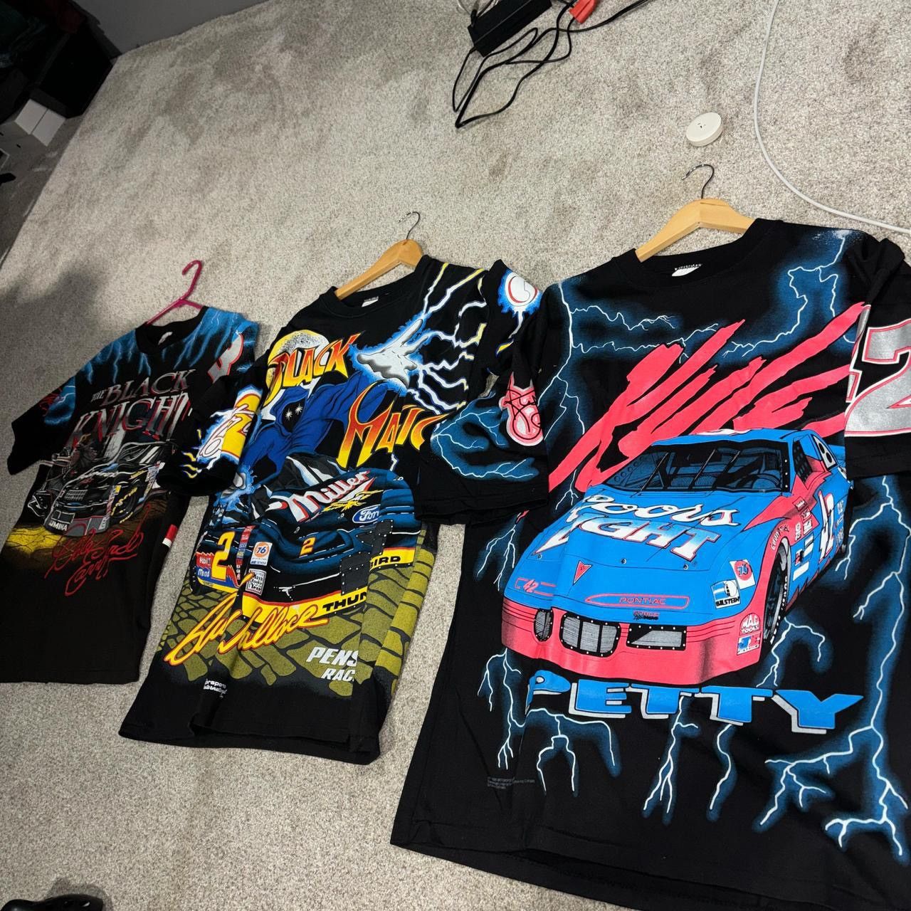 Vintage Vintage 90’s Lightning thunder Nascar dry rot tee bundle Size US L / EU 52-54 / 3 - 1 Thumbnail