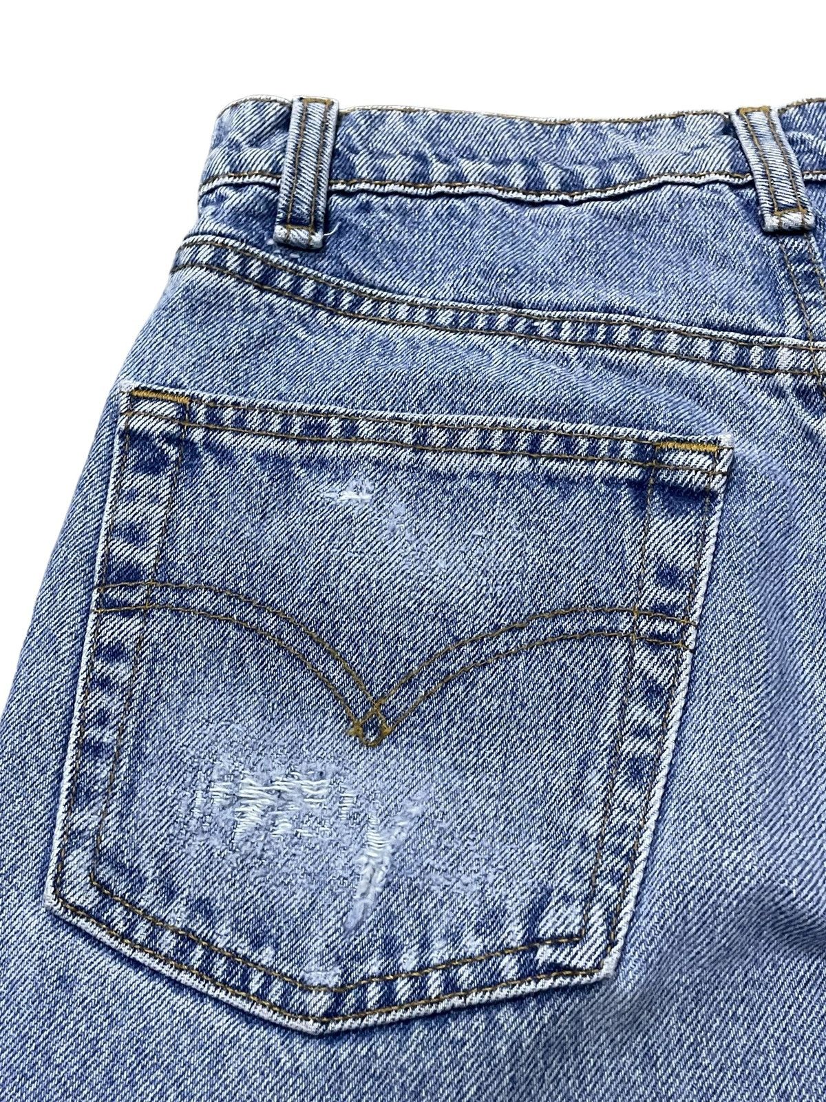 Hysteric Glamour × Levi's × Vintage Vintage Levis 550 Loose Fit Distressed Frayed Jeans Size US 29 - 15 Thumbnail