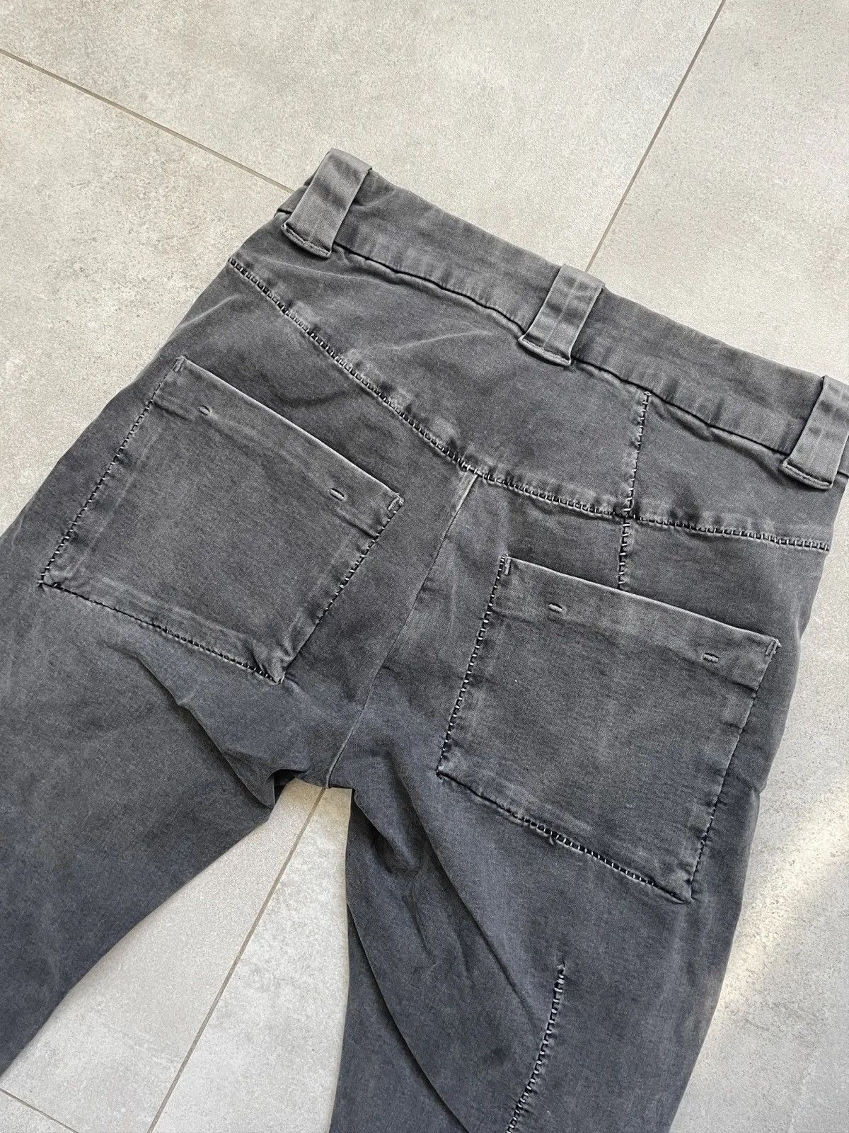 Thom Krom THOM KROM GREY MT65 DROPPED CROTCH RICK OWENS TYPE PANTS Size US 32 / EU 48 - 3 Thumbnail