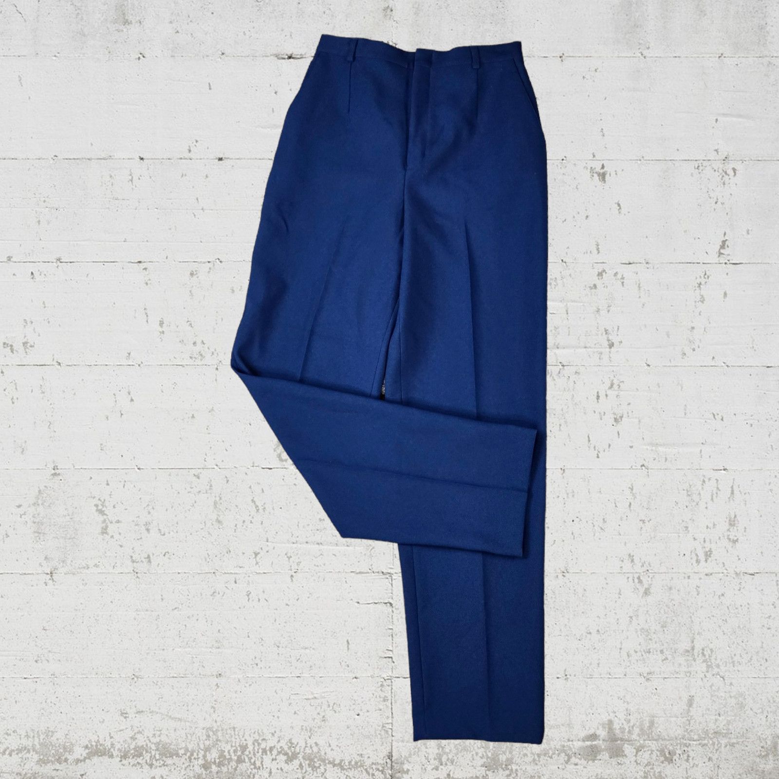 Haggar Vintage USA Made Navy Straight Dress Pants Size 6 Size 28" / US 6 / IT 42 - 2 Thumbnail