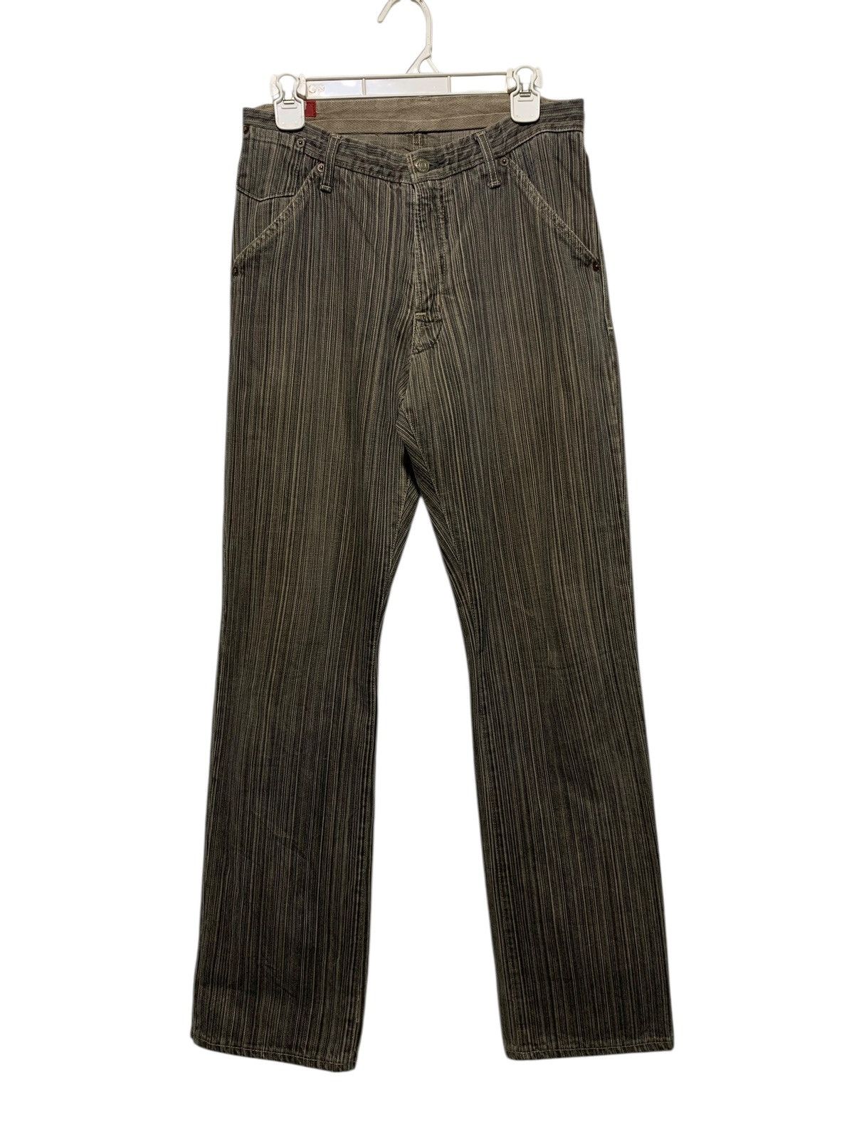 Blue Blue Japan Vintage Blue Way Japan pin striped grunge straight jeans Size US 29 - 2 Thumbnail