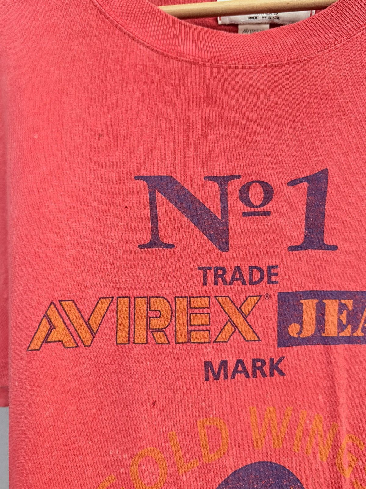 Avirex × Vintage Vintage Distressed 80s - 90s AVIREX Made in USA 🇺🇸 Tshirt Size US L / EU 52-54 / 3 - 6 Thumbnail