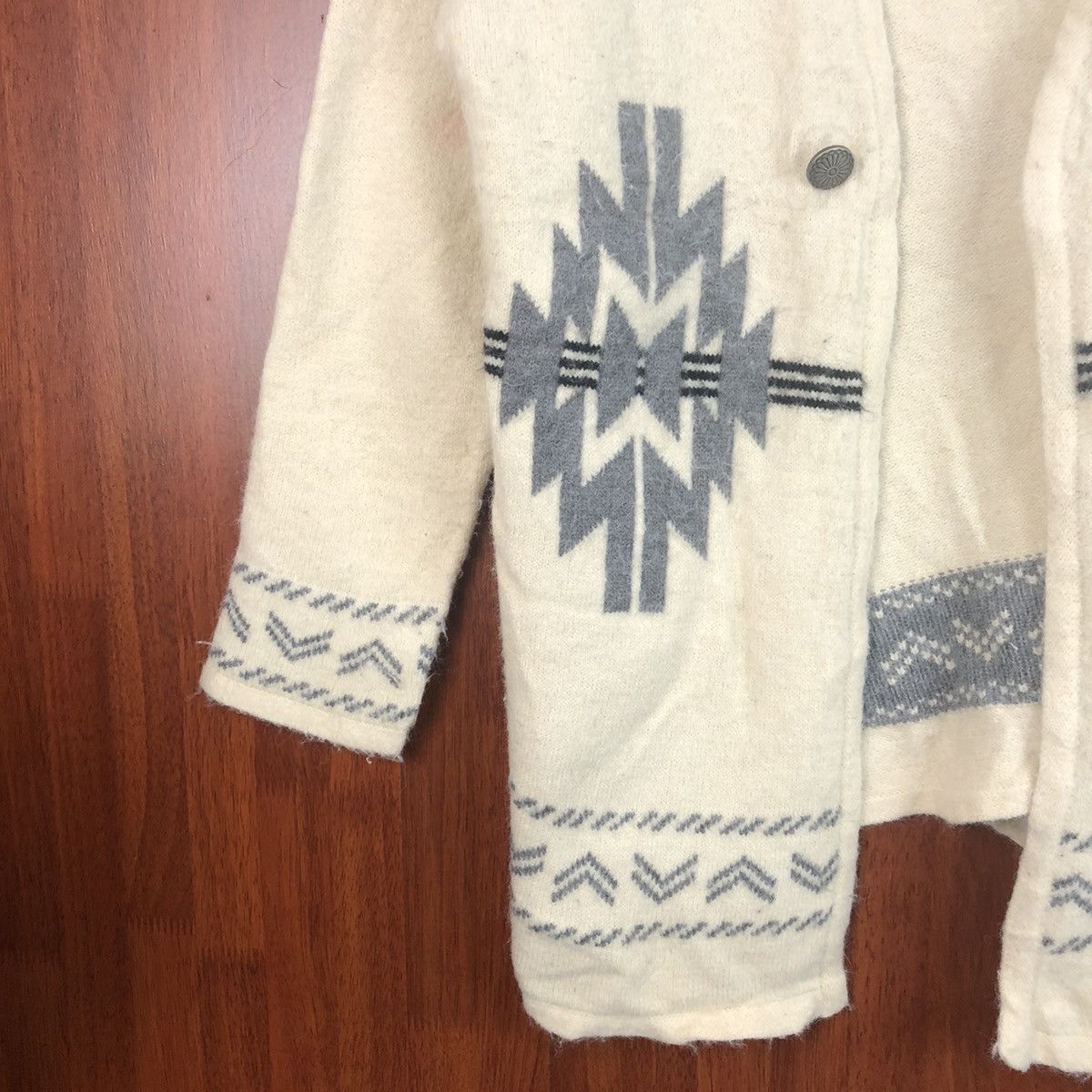 Homespun Knitwear × Japanese Brand Coen Enjoy Easy Chic Brown navajo Cardigan #7488 Size US L / EU 52-54 / 3 - 7 Thumbnail