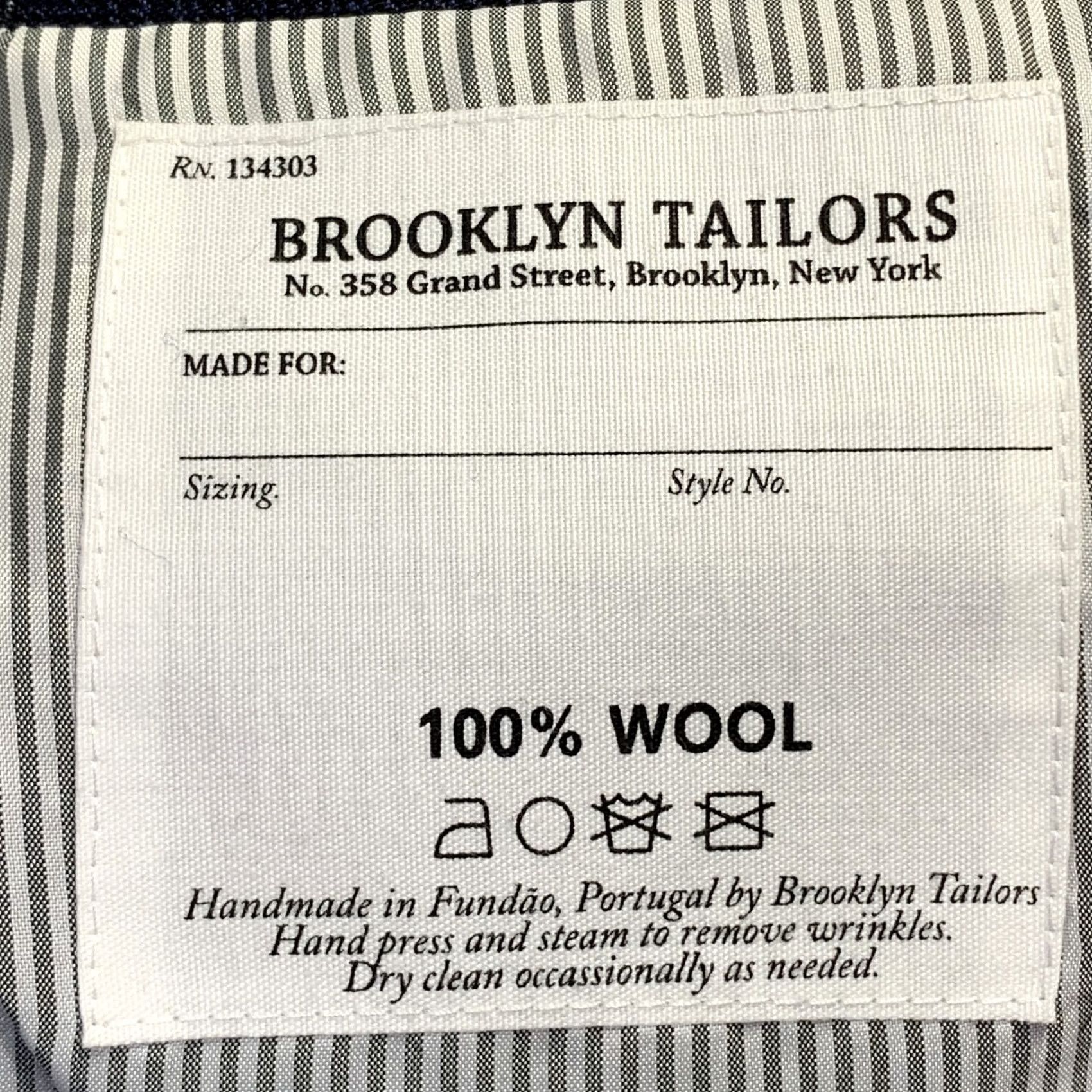 Brooklyn Tailors BROOKLYN TAILORS Sport Coat Size 38 Regular Blue Plaid Wool Notch Lapel Size US XXS / EU 40 - 6 Thumbnail
