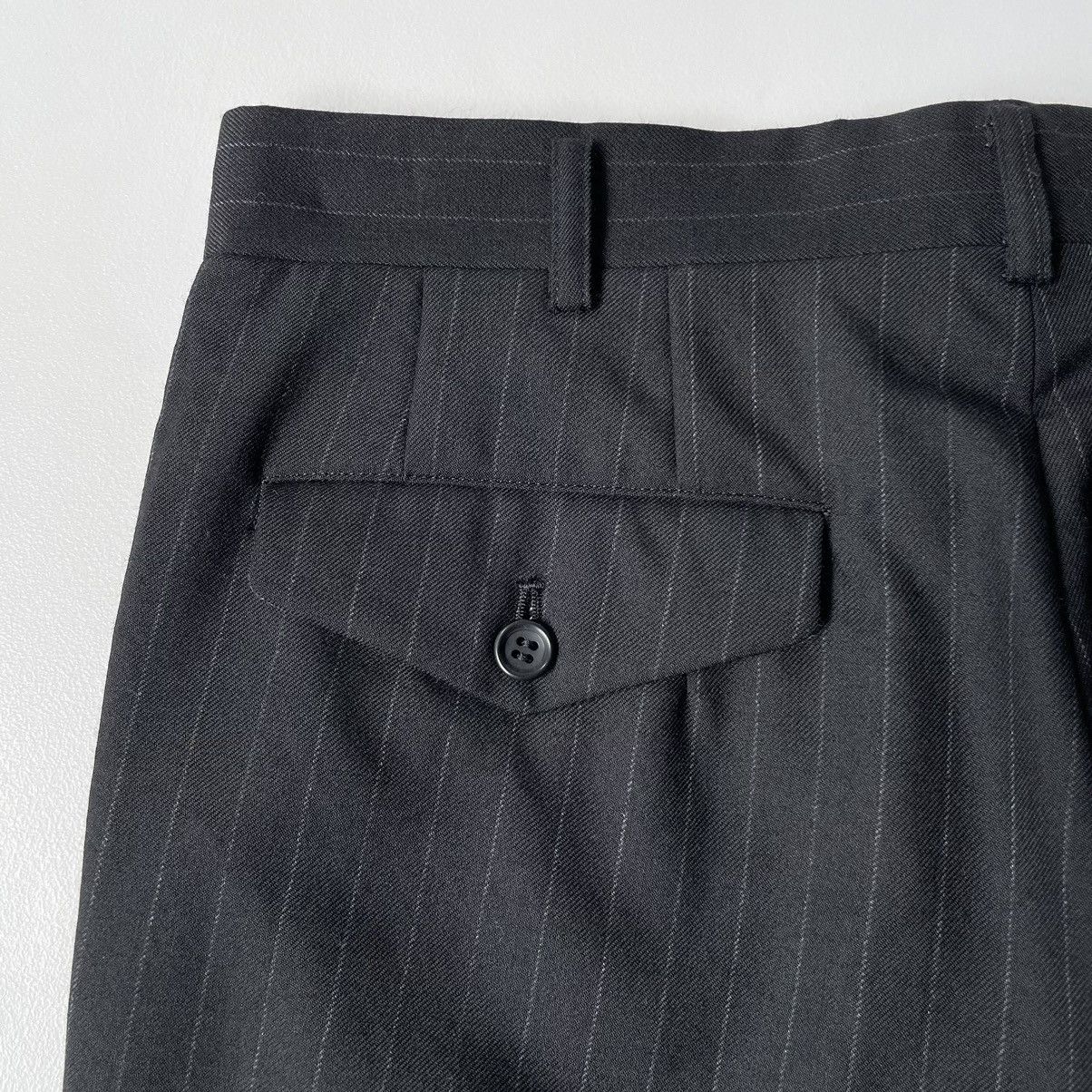 Comme des Garcons A/W 10 Black/Grey Pinstripe Wool Trousers Size US 32 / EU 48 - 13 Thumbnail