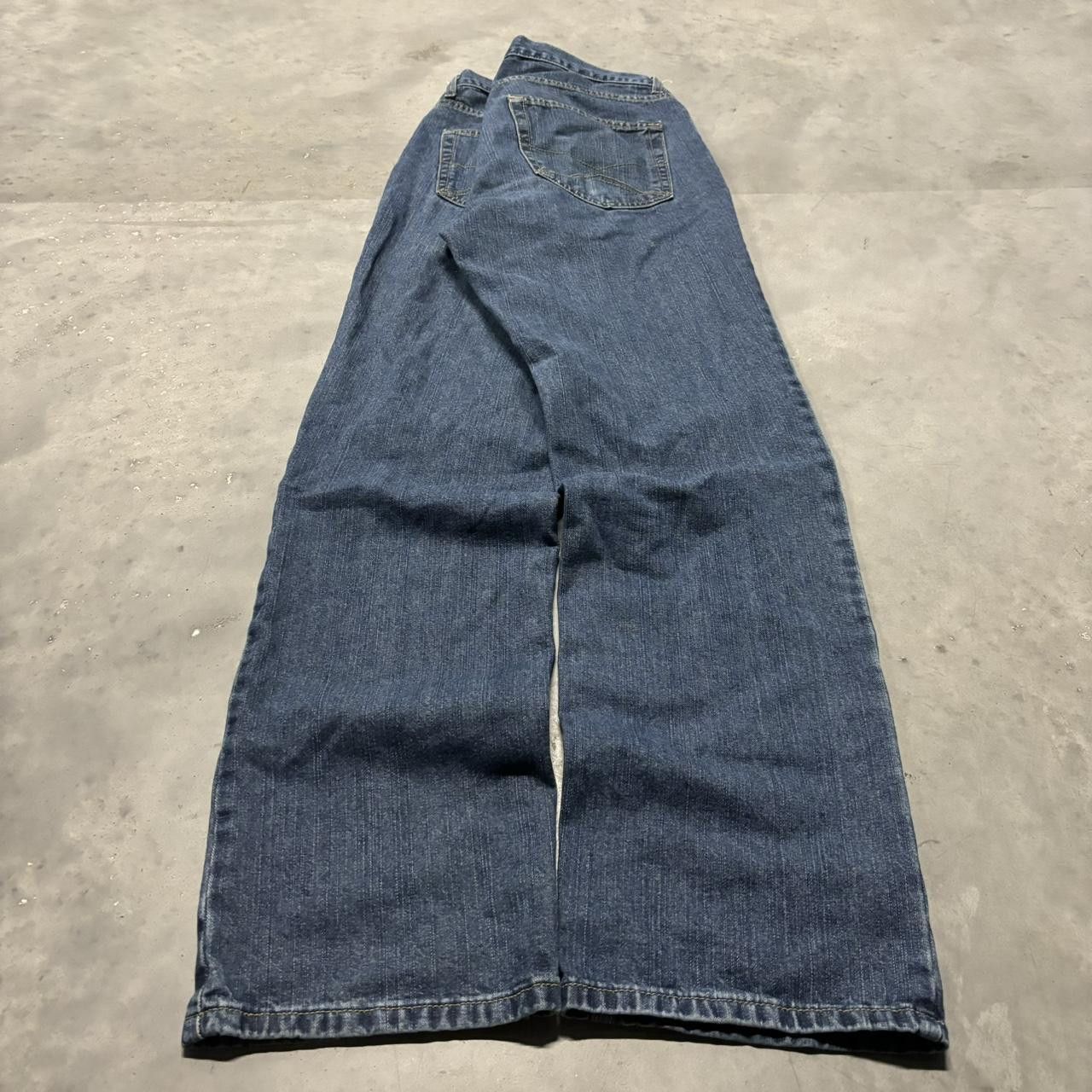 Japanese Brand × Vintage Crazy Vintage Y2K/2000s Grunge Dark Wash Essential Denim Jeans! Size US 32 / EU 48 - 4 Thumbnail