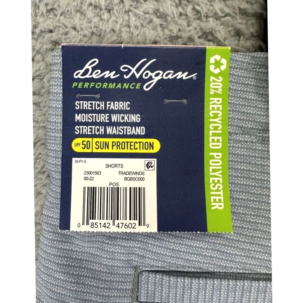 Hogan Bon Hogan Shorts Mens 40 Grey Performance Tradewinds Stretch Golf Activewear NEW Size US 40 / EU 56 - 6 Thumbnail