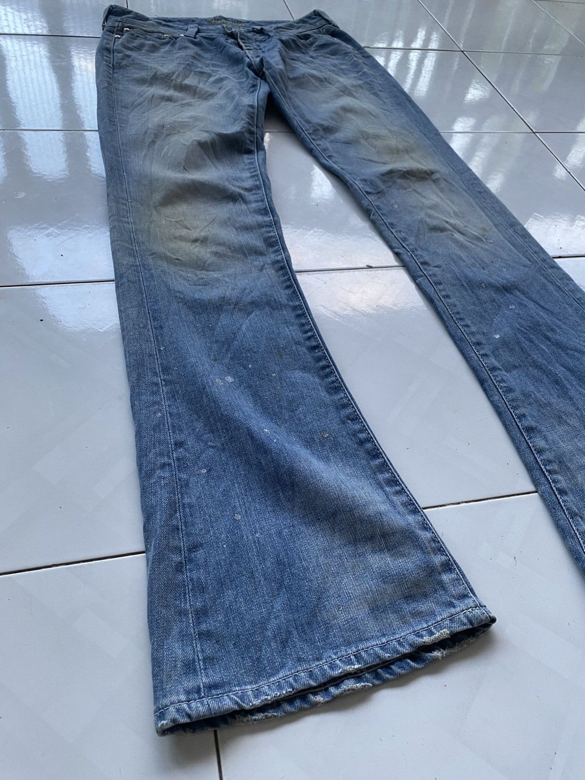 Vanquish Vanquish Painted Flare Jeans Size 32" / US 10 / IT 46 - 5 Thumbnail