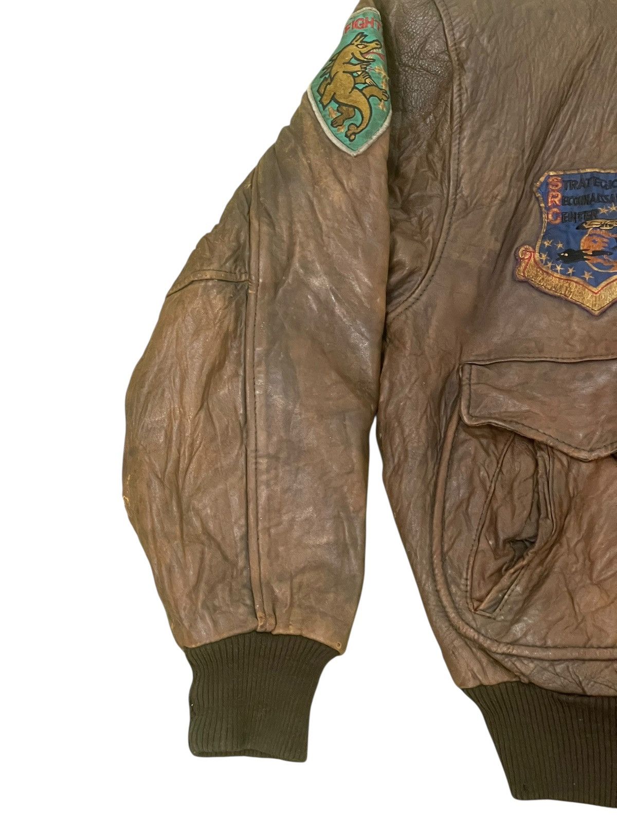 Avirex Vtg 80s Leather Jacket Avirex Cowboy Girl 2🟦 Size US L / EU 52-54 / 3 - 9 Thumbnail