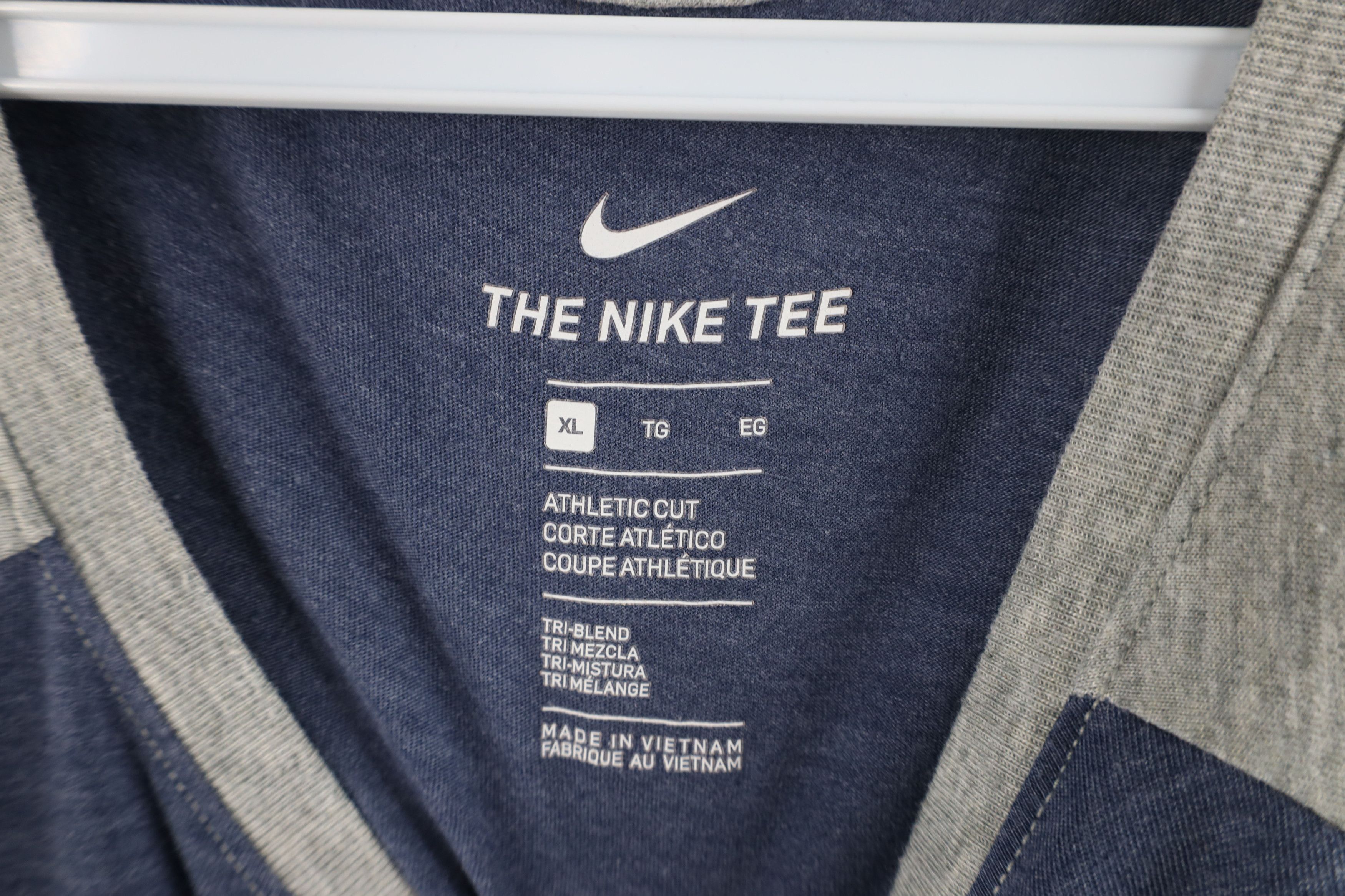 Nike × Vintage Nike University of Michigan Short Sleeve Raglan T-Shirt Blue Size US XL / EU 56 / 4 - 8 Thumbnail