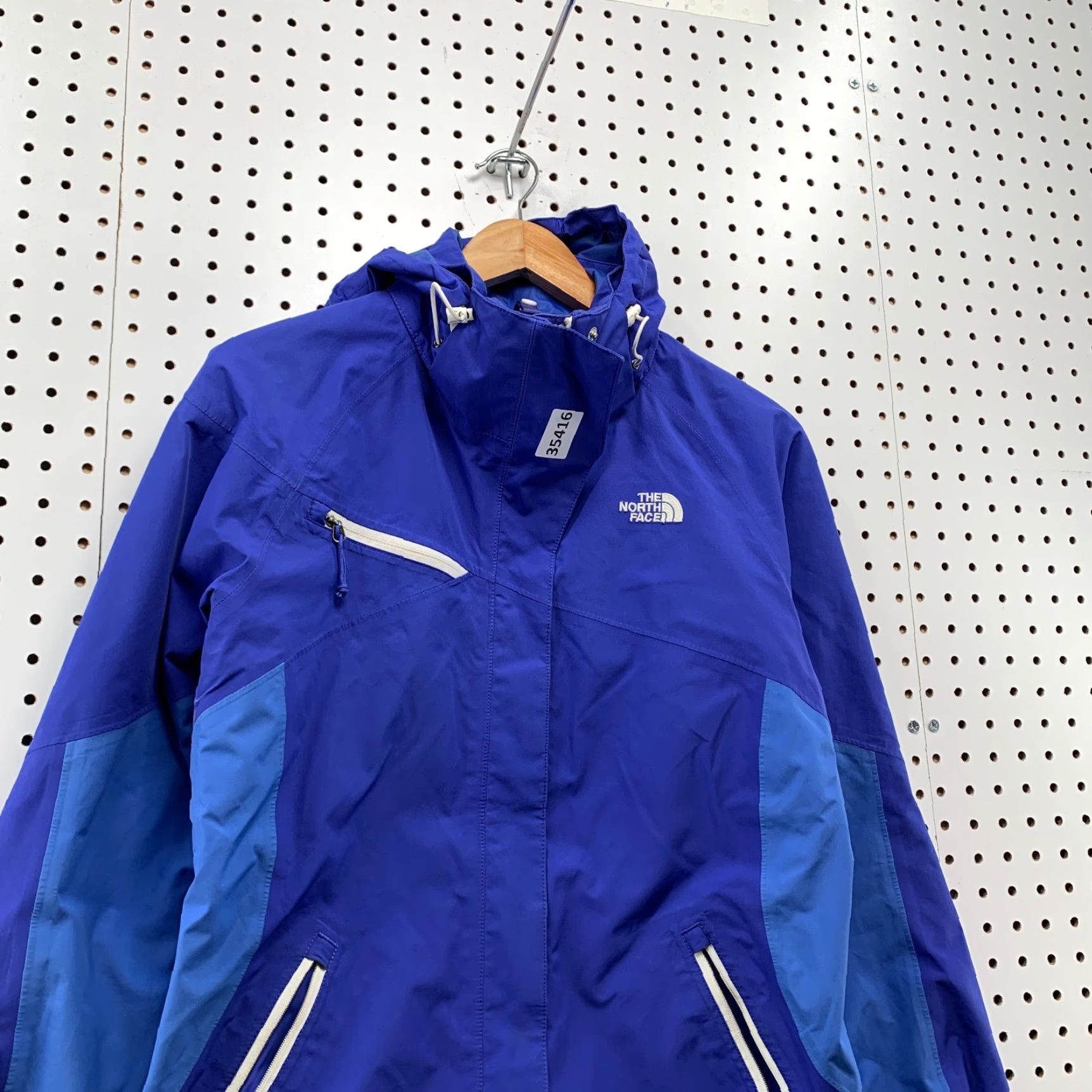 The North Face The North Face Hyvent Hooded Windbreaker Jacket Womens Small Blue Hoodie 19x26 Size S / US 4 / IT 40 - 5 Thumbnail