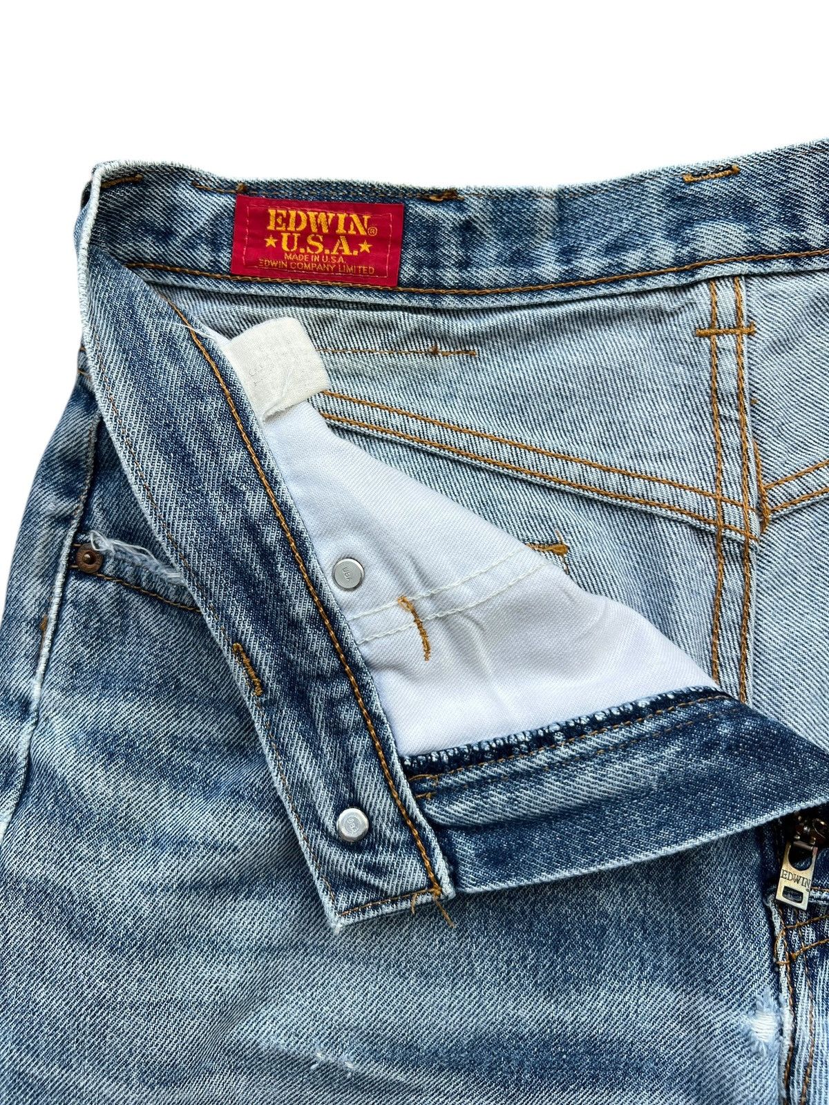 Edwin Vintage Edwin USA Distressed Denim Jeans 30x32 Size US 30 / EU 46 - 9 Thumbnail