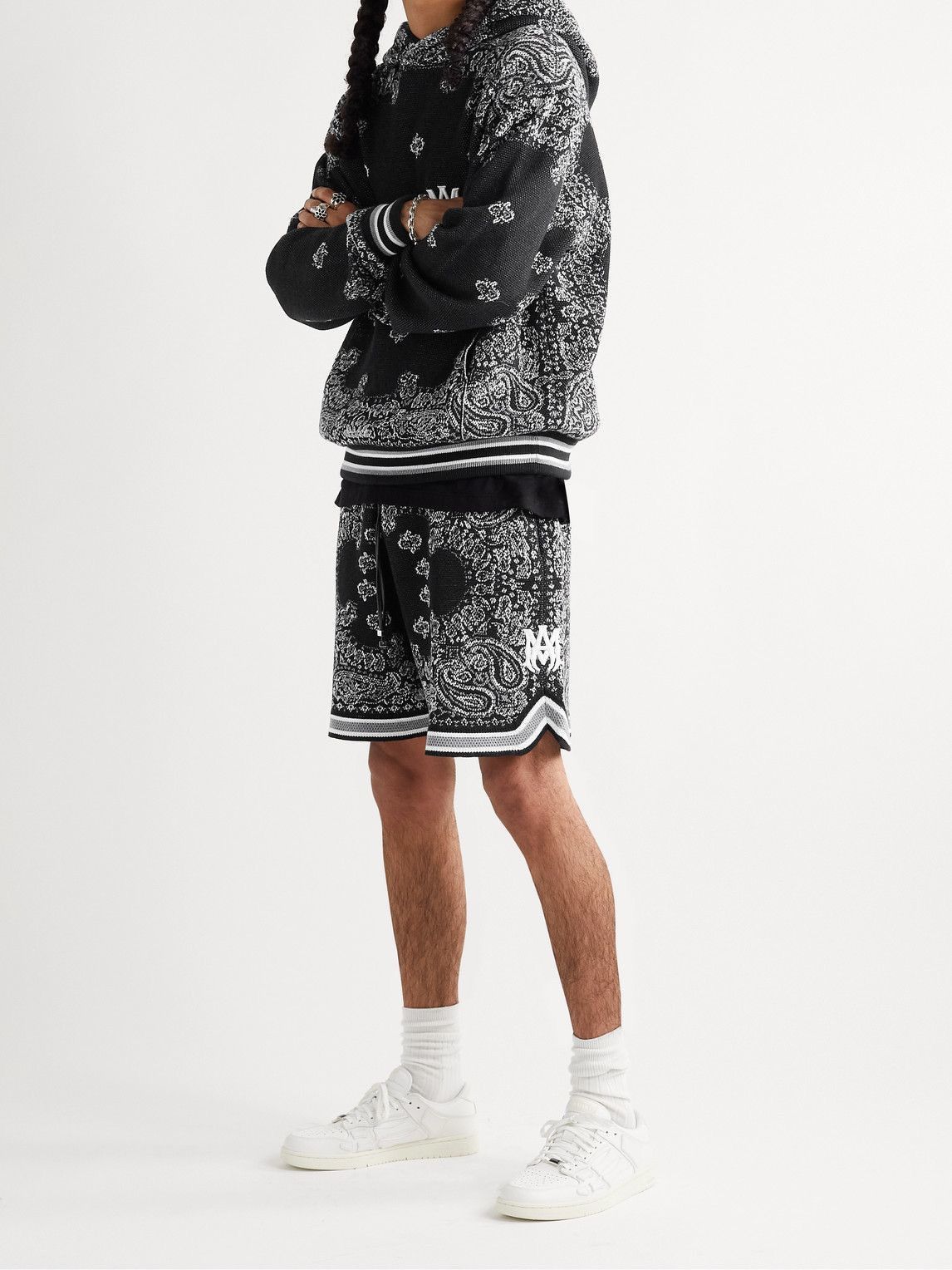 Amiri Amiri Cashmere Bandana Blend Hoodie Size US M / EU 48-50 / 2 - 9 Thumbnail