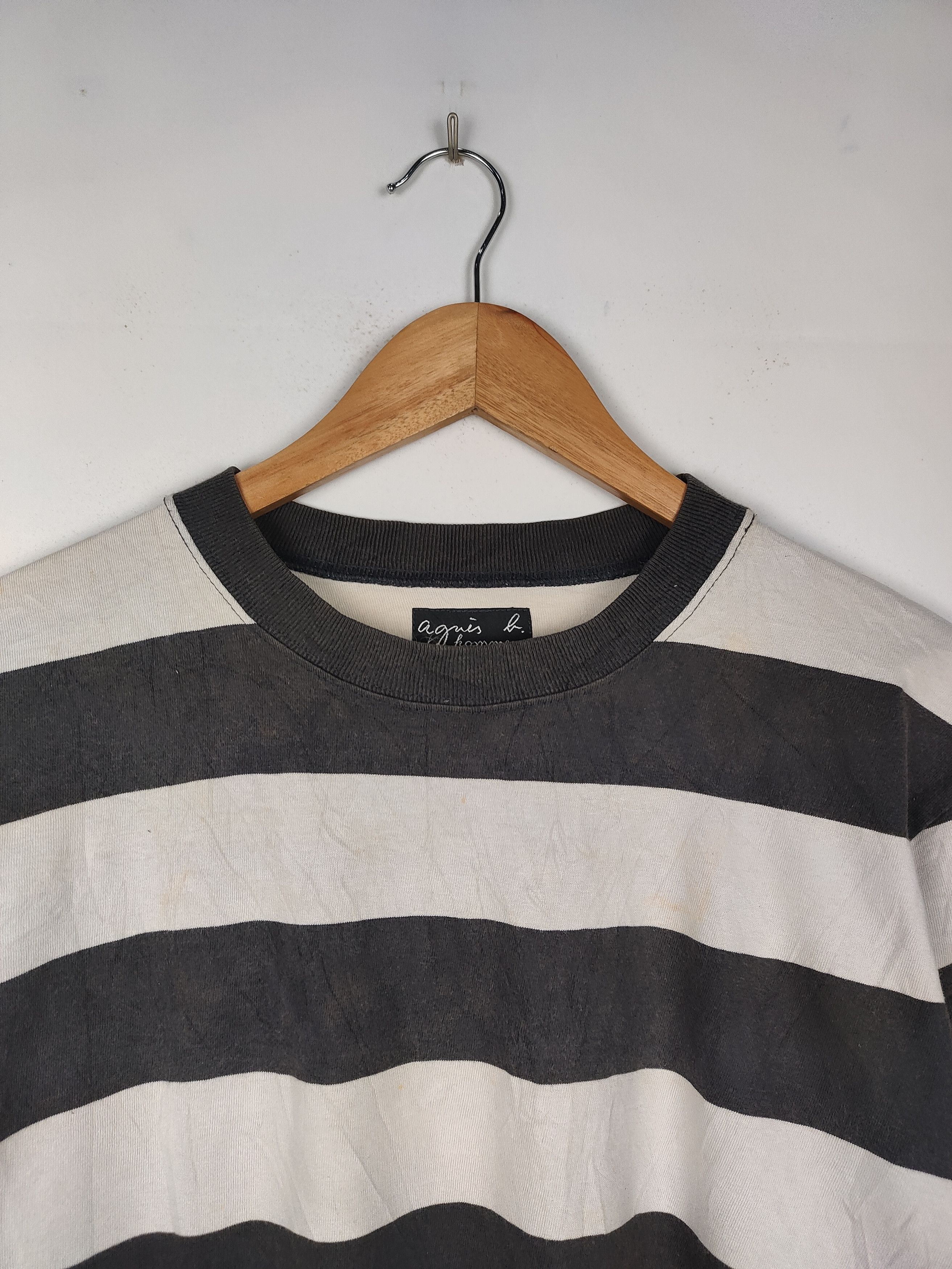 Japanese Brand × agnes b. Agnes B Stripe Shirt Size US M / EU 48-50 / 2 - 2 Thumbnail