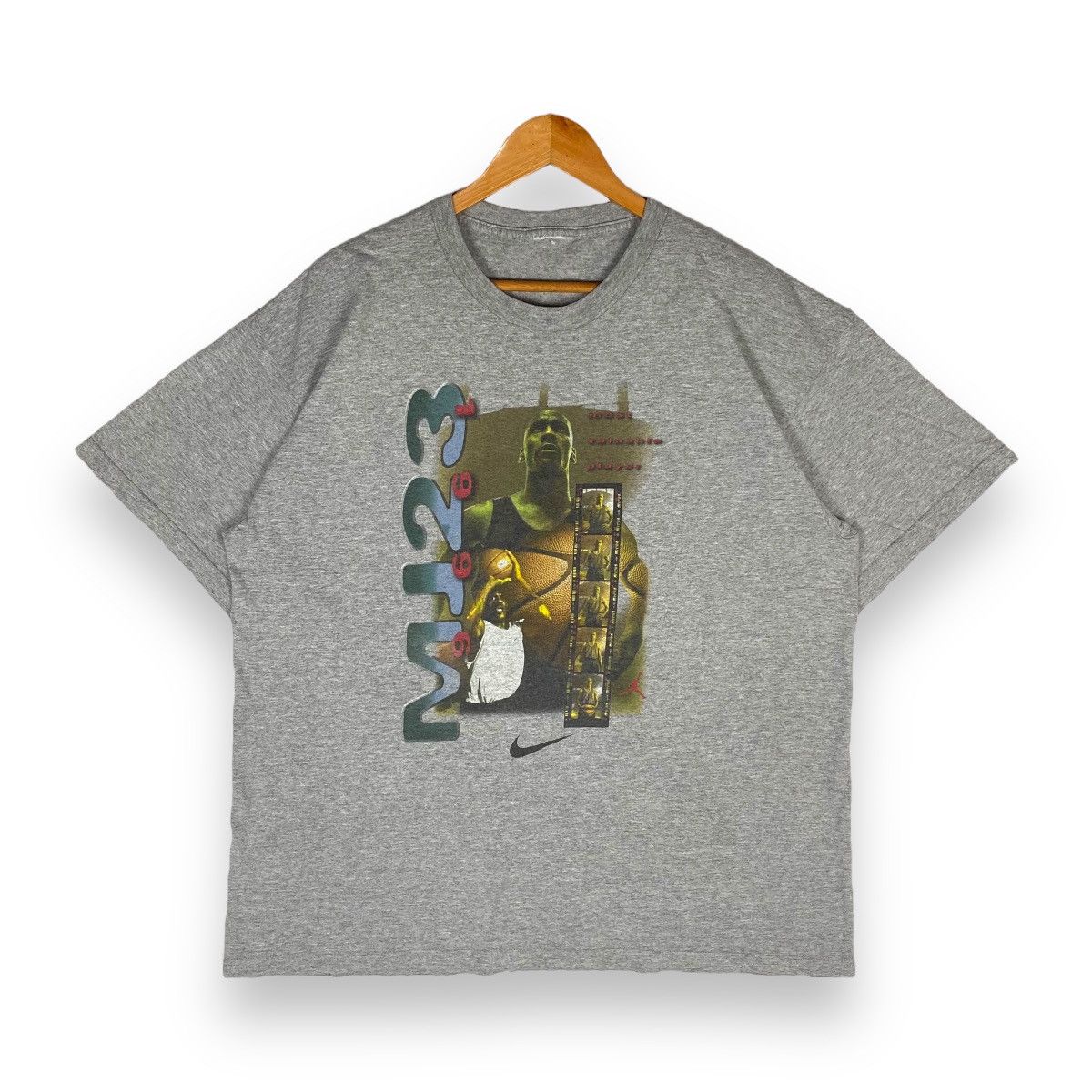 image of 1996 Nike Michael Jordan Mj 23 Most Valuable Player Tee in Grey, Men's (Size XL)