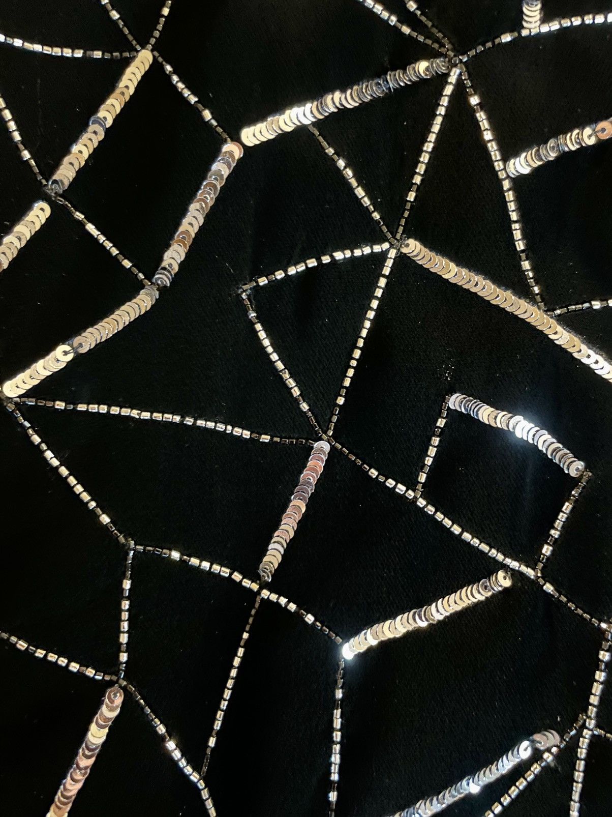 Saint Laurent Paris Saint Laurent Paris Teddy Varsity Sequin Bomber Jacket Black Size US S / EU 44-46 / 1 - 17 Thumbnail