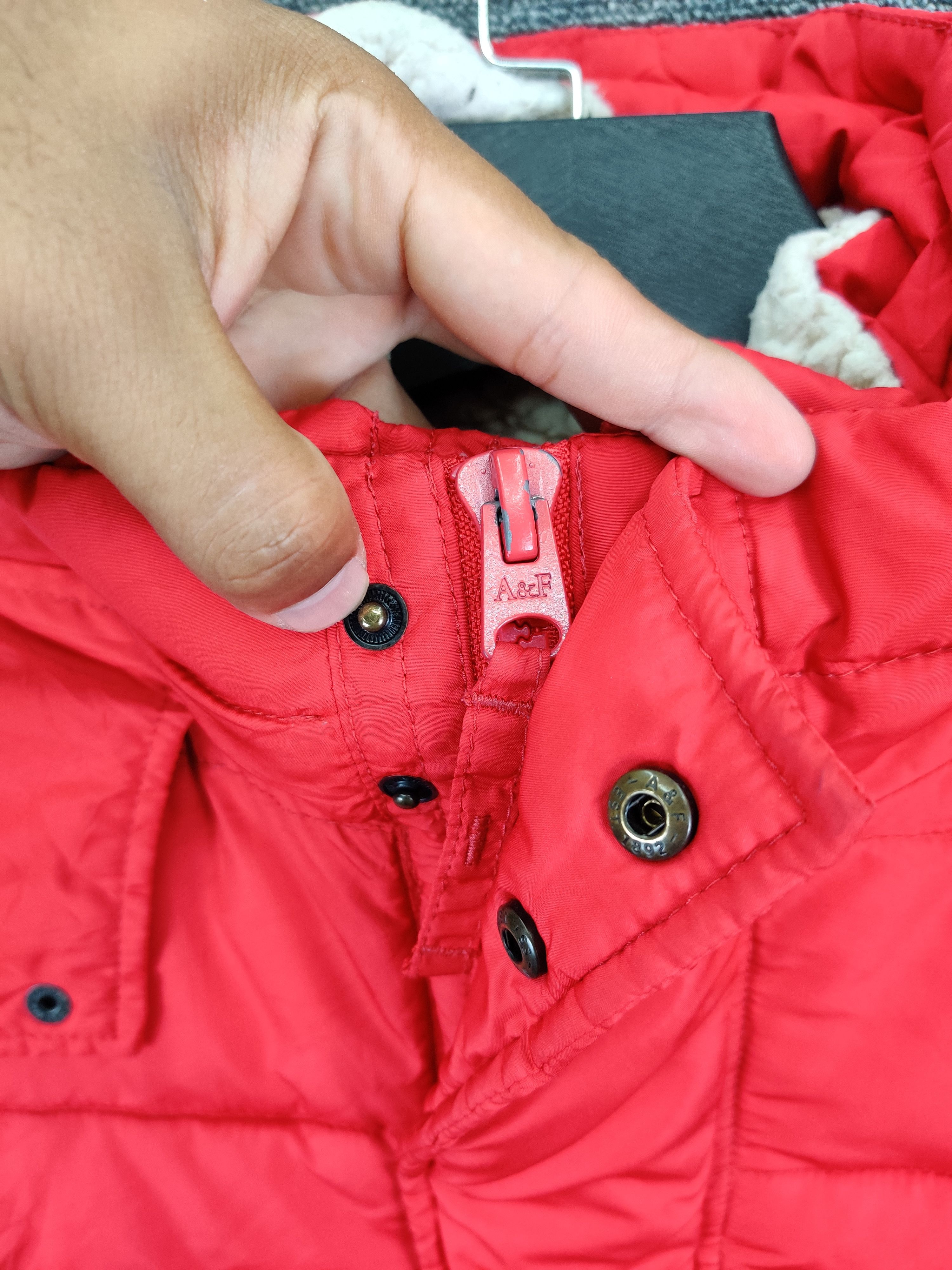 Abercrombie & Fitch Abercrombie & Fitch Quilted Sherpa Hooded Puffer Jacket Size US S / EU 44-46 / 1 - 10 Thumbnail