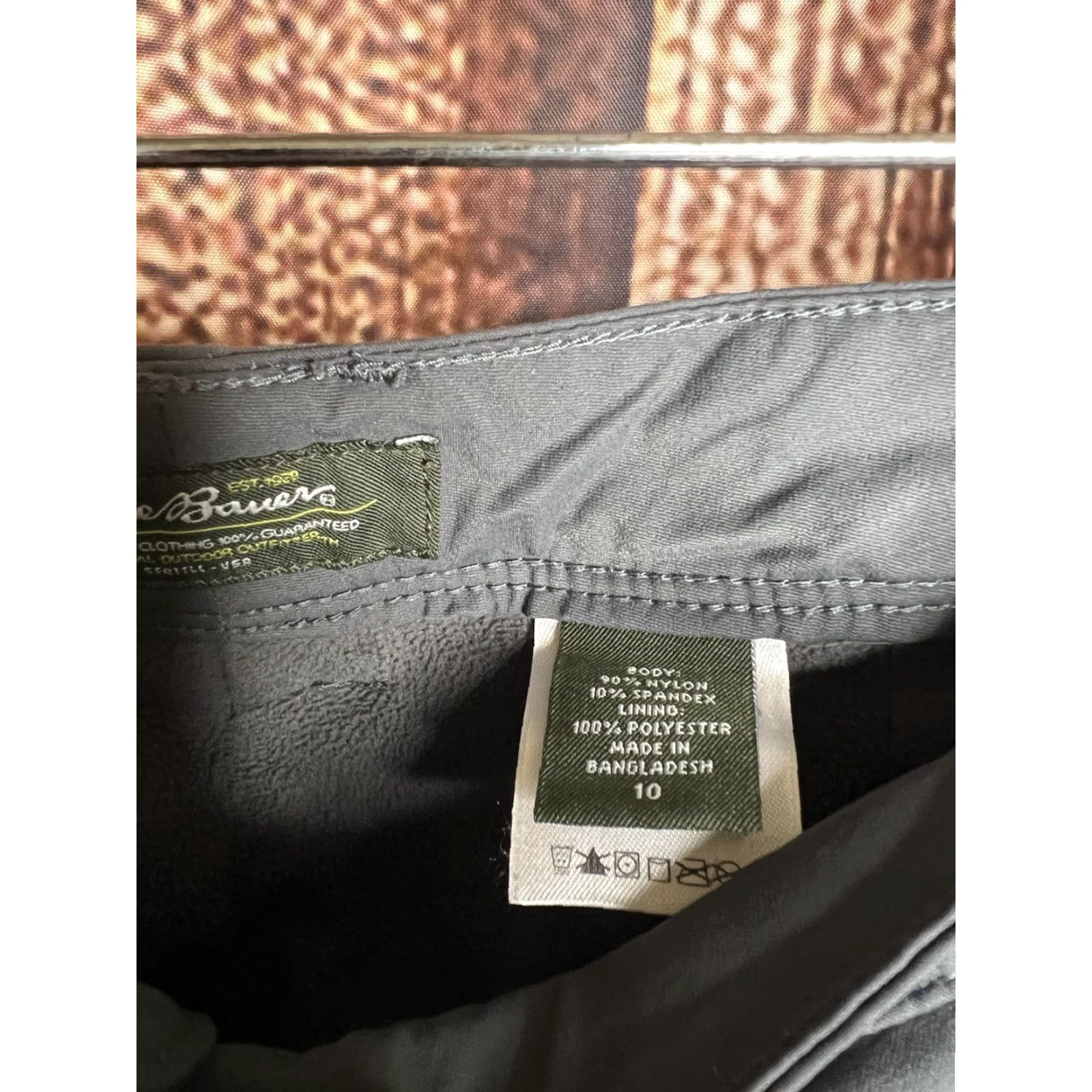 Eddie Bauer Eddie Bauer Womens Gray Outdoor Hiking Pants Insulated Size 10 Size 32" / US 10 / IT 46 - 3 Thumbnail