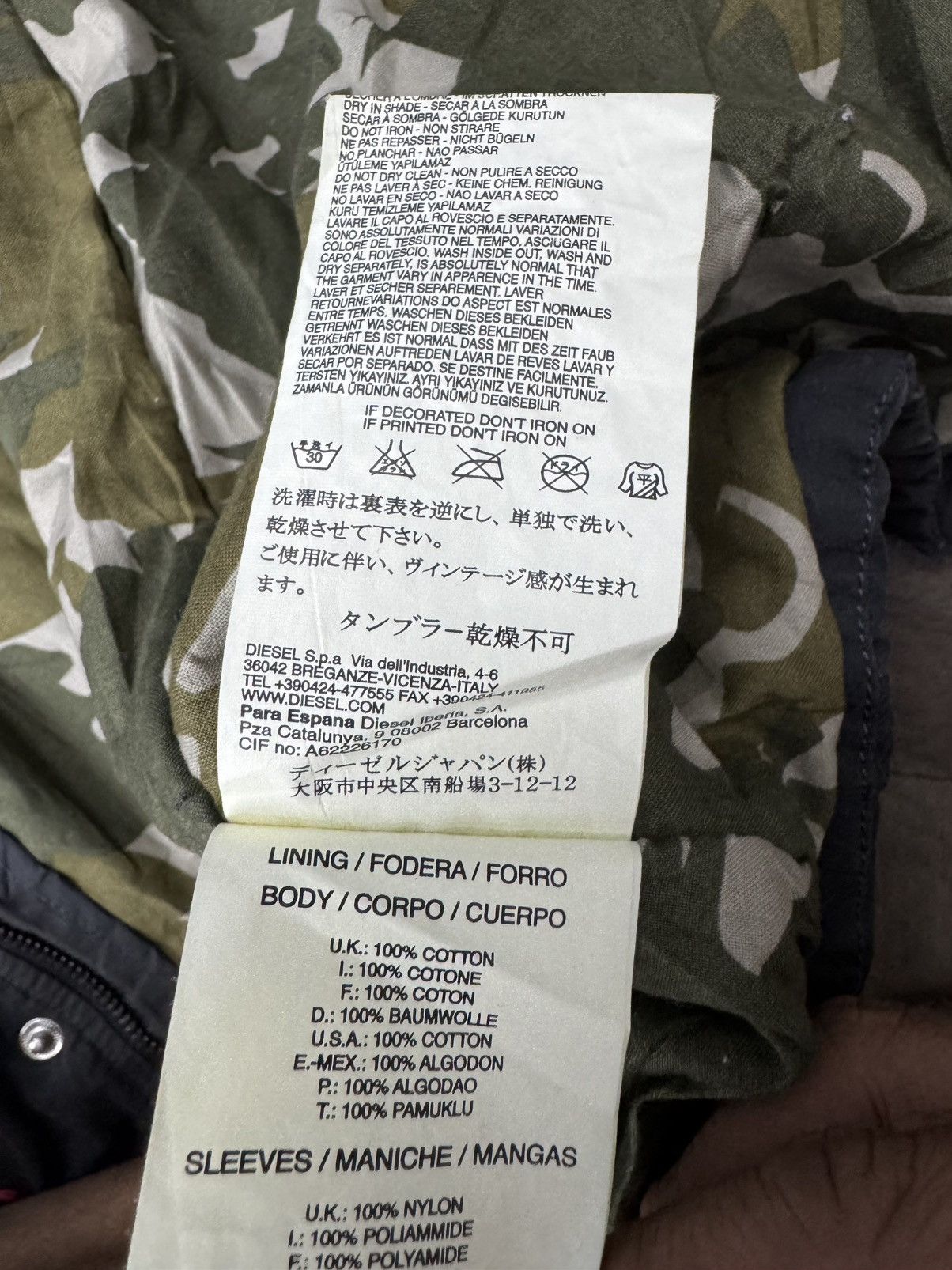 Diesel Diesel Female Parka Camo Jacket Size XL / US 12-14 / IT 48-50 - 12 Thumbnail