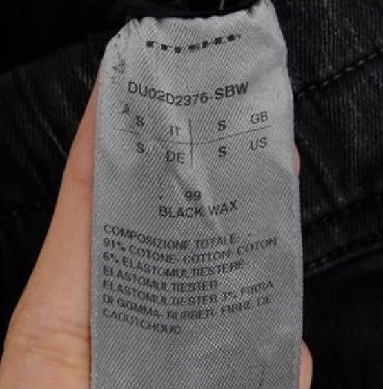 Rick Owens Drkshdw Rick Owens Drkshdw Black Wax Denim Creatch Cargo Pants Size US 30 / EU 46 - 4 Thumbnail