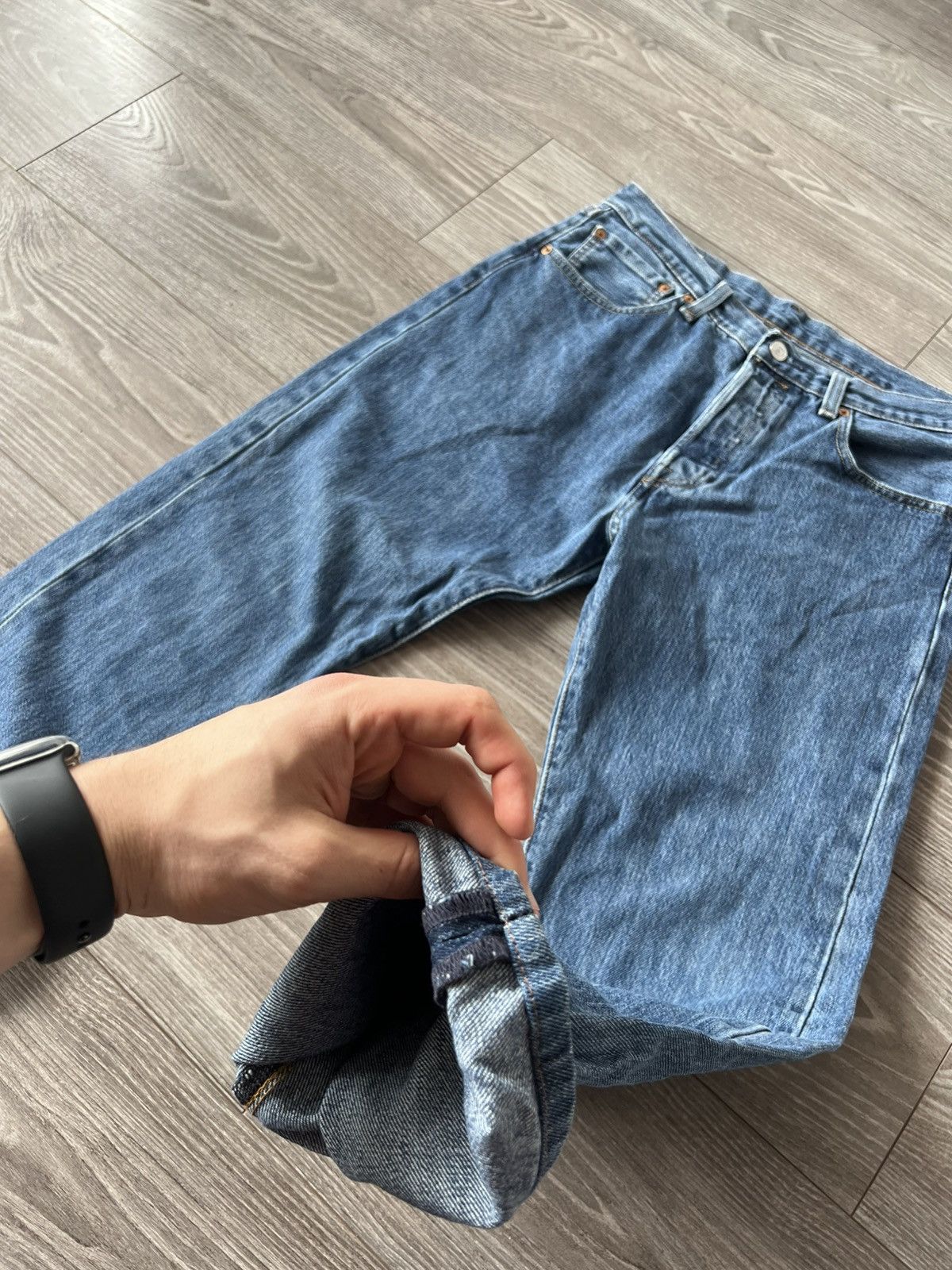 Levi's ‼️LEVIS PREMIUM Quality 501 Salvage DENIM Classic Jeans‼️ Size US 32 / EU 48 - 10 Thumbnail