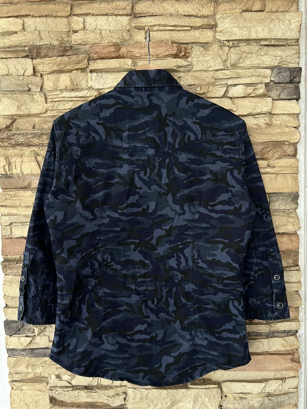 Tete Homme Rare Vintage Tete Homme Camo Double Pocket Button Ups Shirt Size US S / EU 44-46 / 1 - 11 Thumbnail