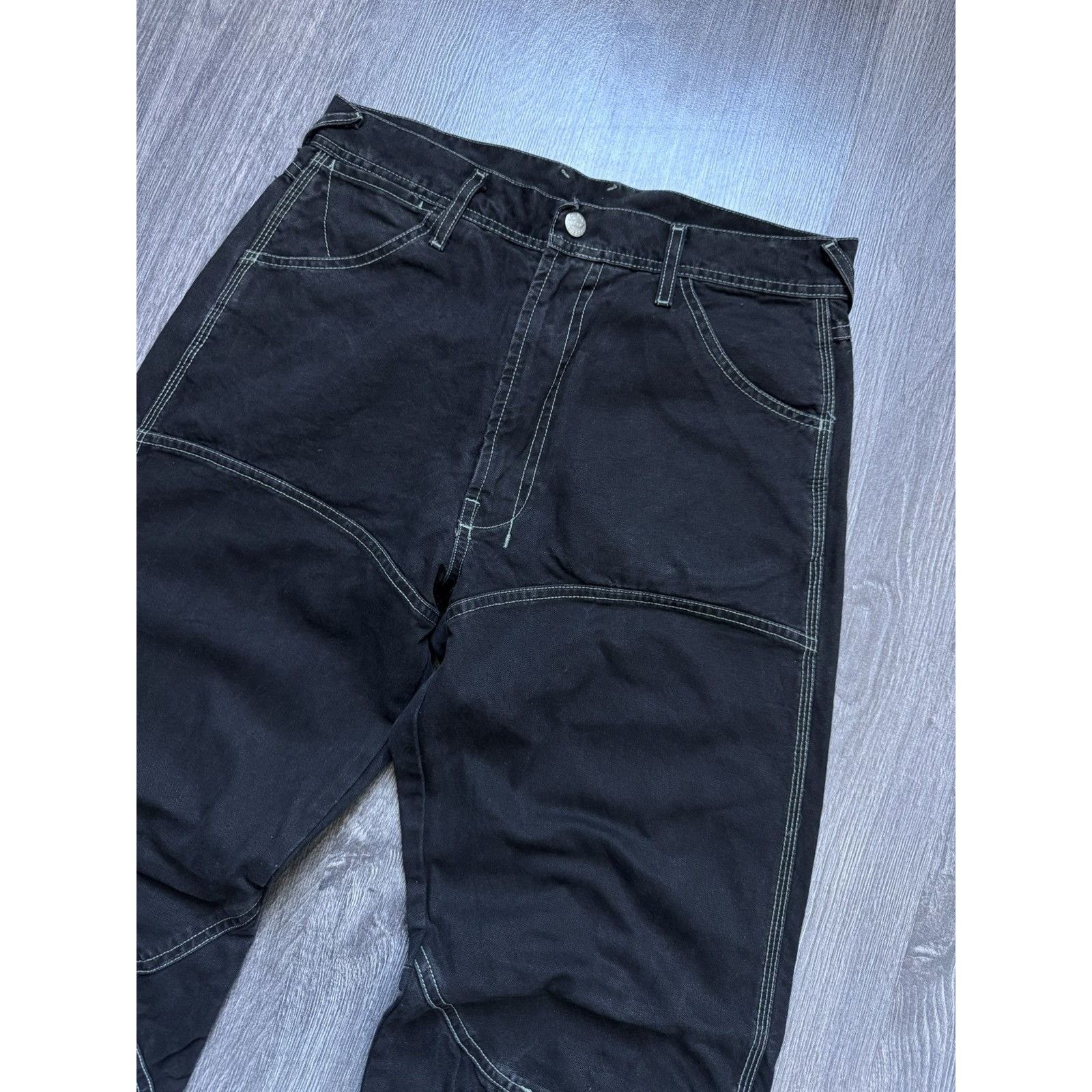 Diesel × Vintage Y2K Vintage Diesel Baggy Black Work Denim Pants Size US 28 / EU 44 - 3 Thumbnail