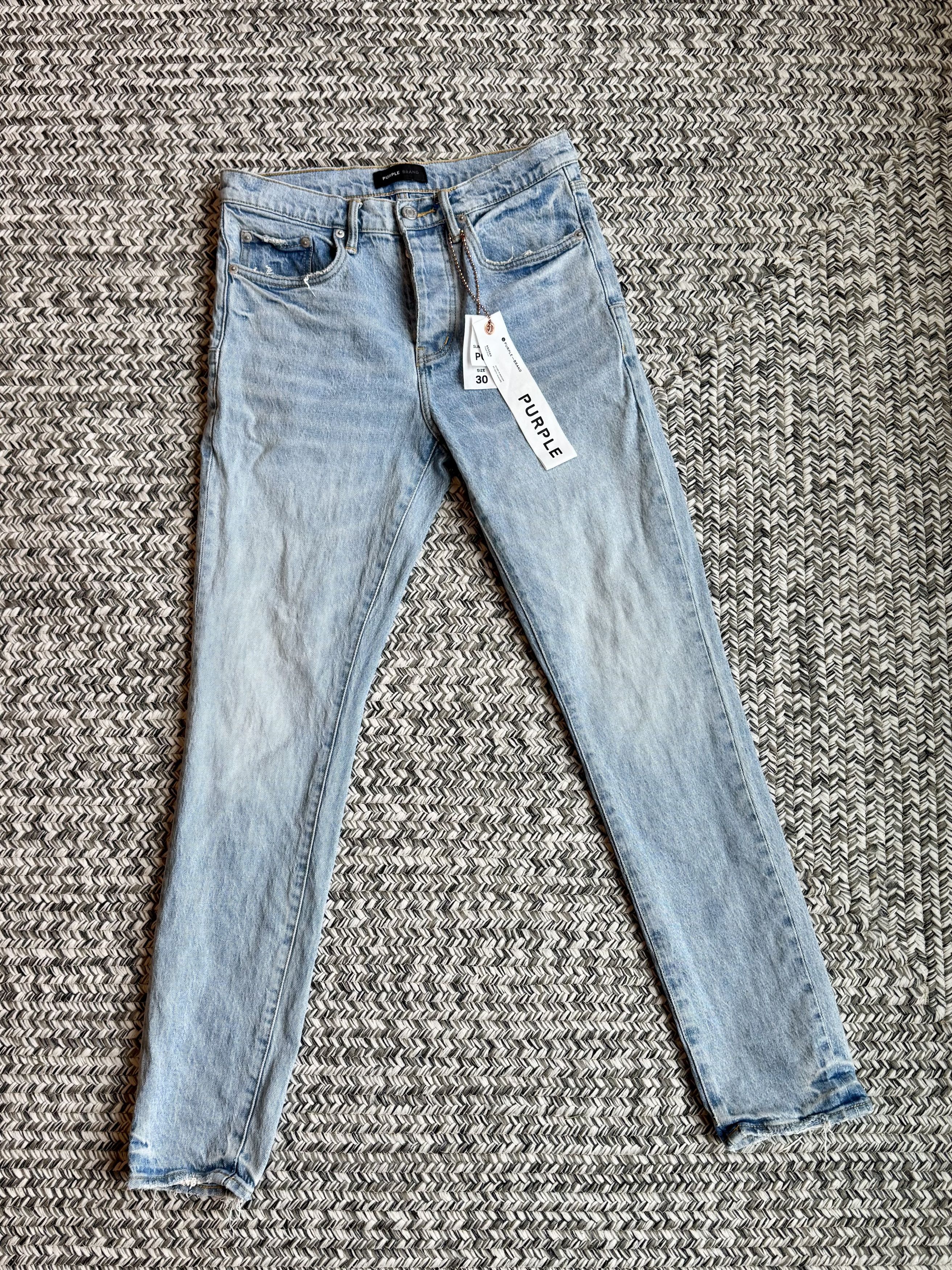 Purple Brand Purple Brand p005 Subtle Dirty Light Indigo denim Size US 30 / EU 46 - 1 Thumbnail