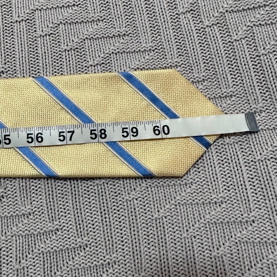 Burberry Burberry yellow and blue striped silk tie Size ONE SIZE - 5 Thumbnail
