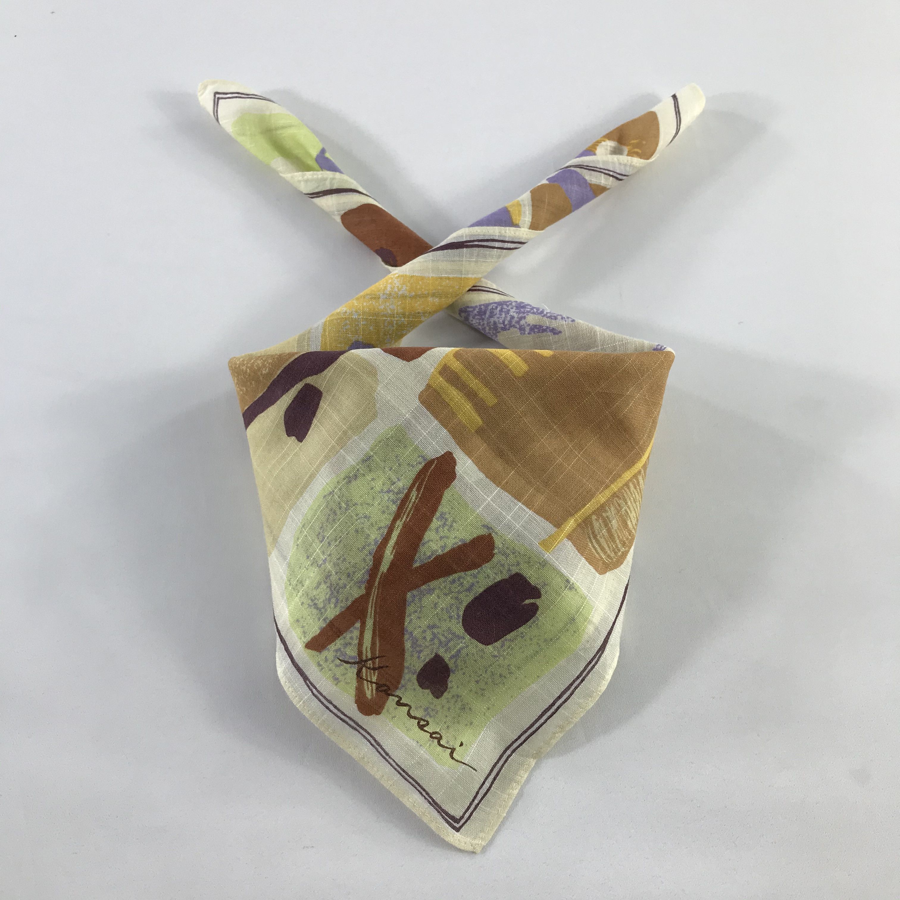 Kansai Yamamoto × Vintage Kansai Bandana / Handkerchief / Neckerchief - S691 Size ONE SIZE - 3 Thumbnail