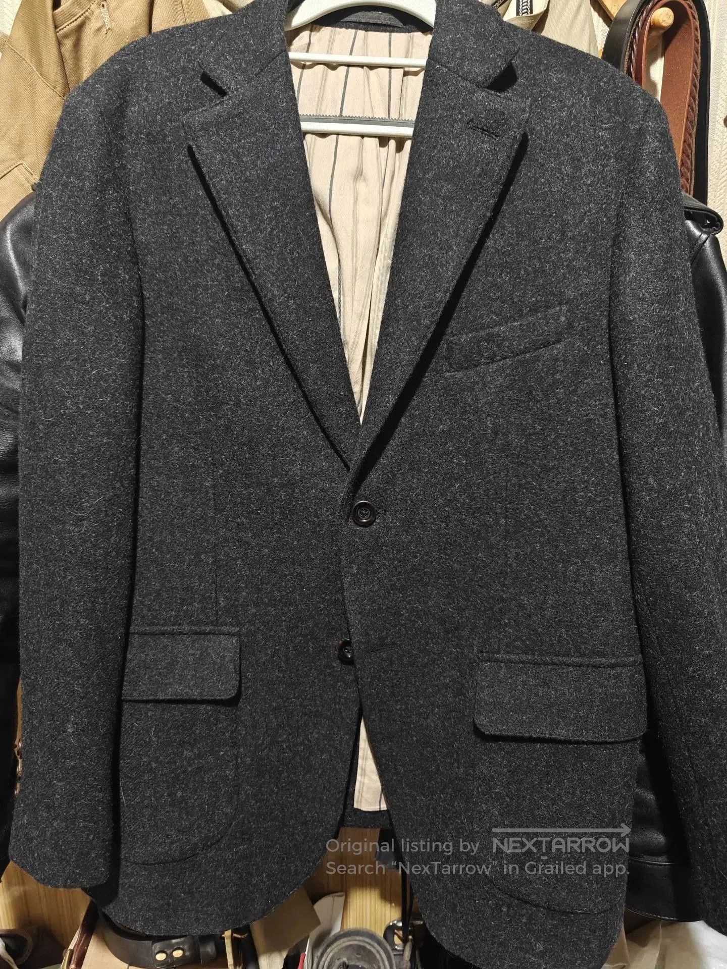 Vintage AnnualRing American Retro Black Tweed Men's Blazer. Size US M / EU 48-50 / 2 - 2 Thumbnail