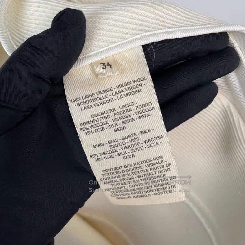 Hermes Hermes White short coat Size XXS / US 00 / IT 34 - 8 Thumbnail