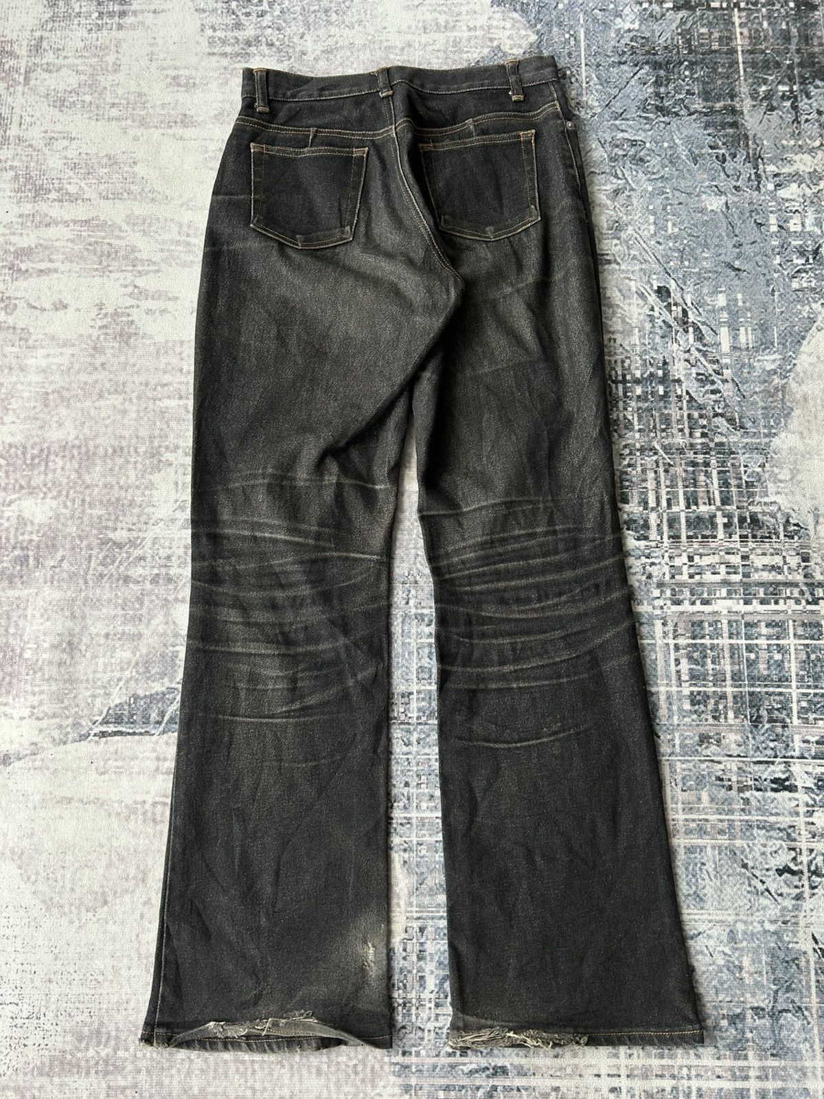 If Six Was Nine Flared Tornado Mart Styles Black Denim Size US 28 / EU 44 - 2 Thumbnail
