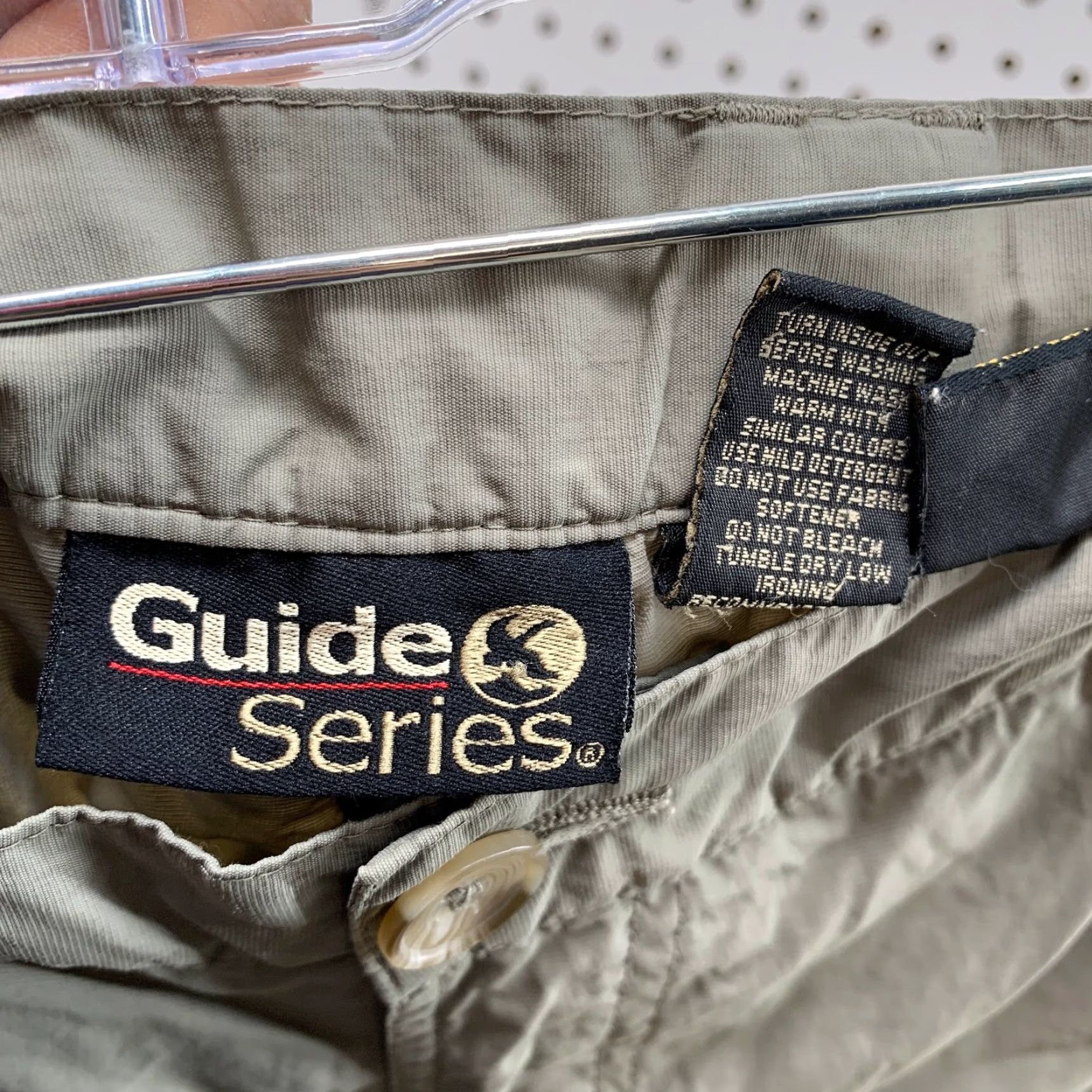 Olive Guide Series Mens 38 Olive Green Nylon Outdoor 3XDRY Convertible Cargo Pants Shirts? Size US 38 / EU 54 - 5 Thumbnail