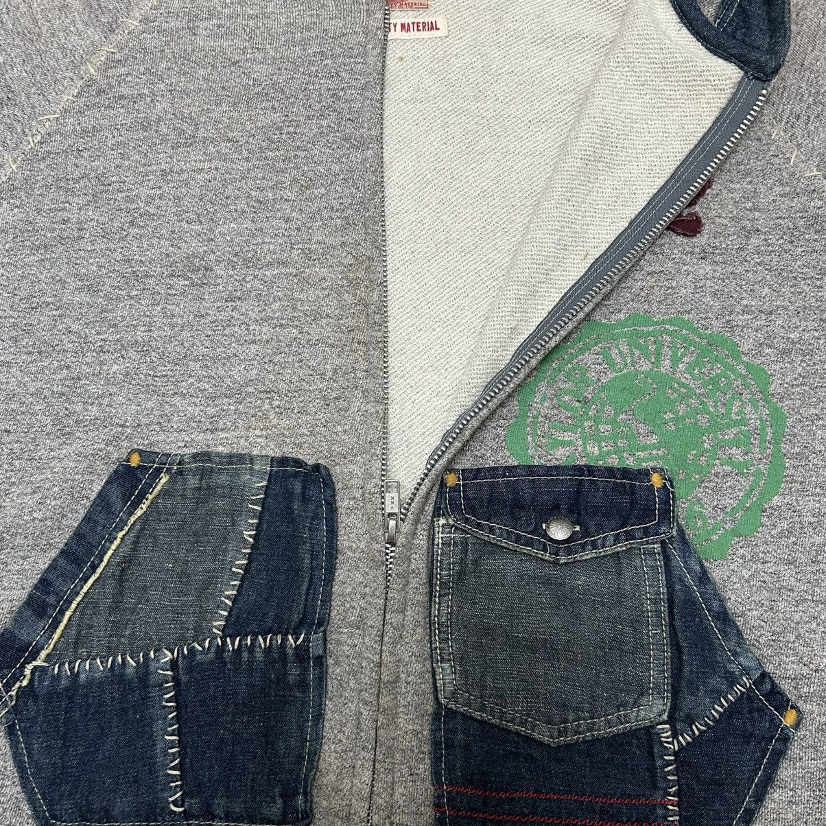 Japanese Brand Vintage Japanese Cube Sugar Workwear Patches Pockets Hoodie Size US M / EU 48-50 / 2 - 18 Thumbnail