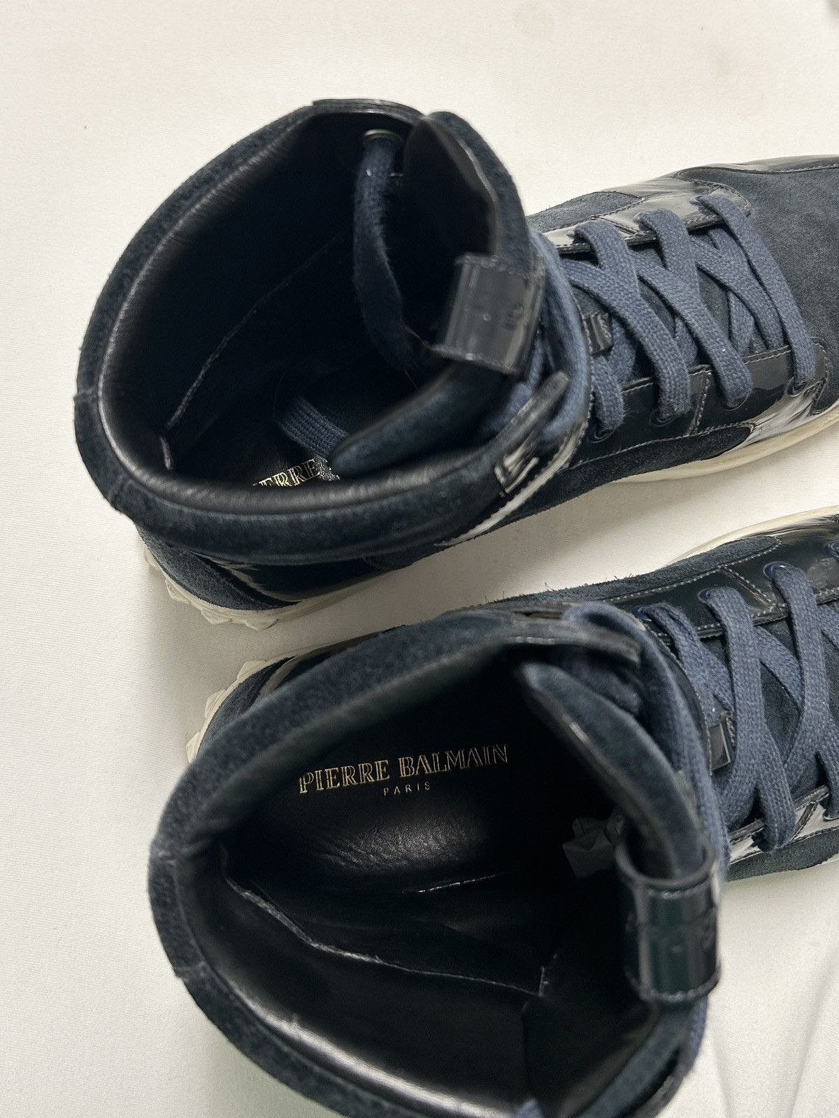 Balmain 2012 Buckle High Top Sneakers Size US 10 / EU 43 - 6 Thumbnail