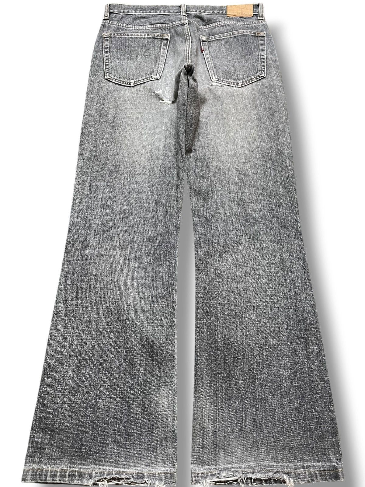 BUFFALO BOBS Vintage Bobson Chessking Flare Faded Whiskering Denim Size US 30 / EU 46 - 5 Thumbnail