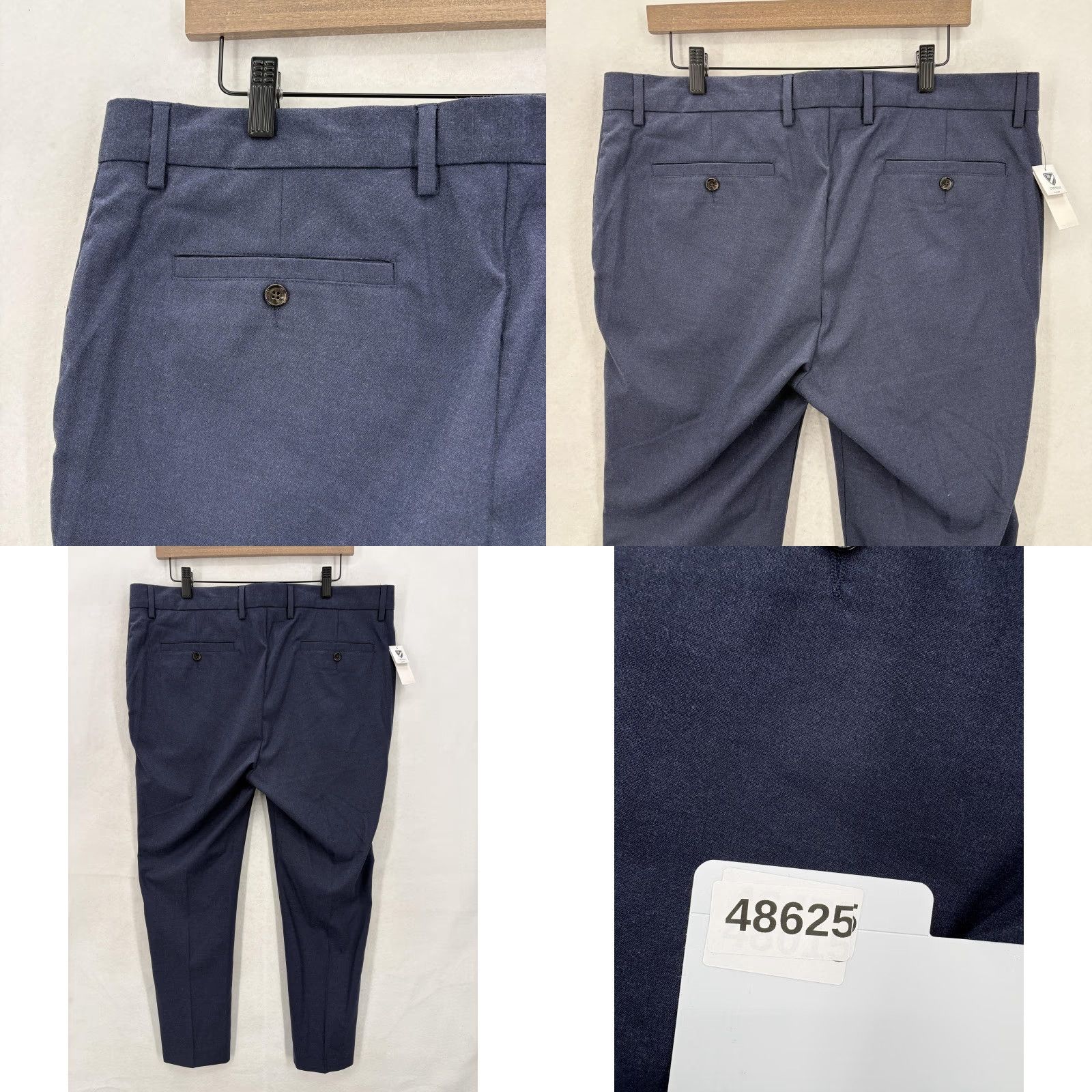 Cremieux Cremieux Blue Dress Pants Mens 38x30 Navy Heather Regular Fit Stretch Business Pants Size US 38 / EU 54 - 9 Thumbnail
