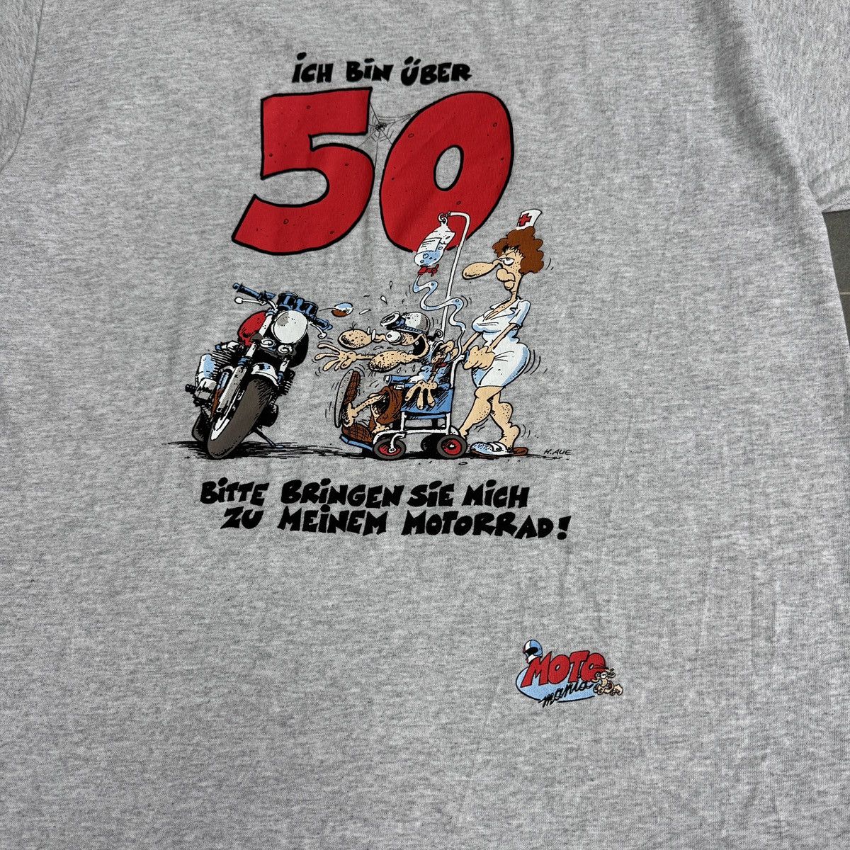 Other Vintage Moto Mania Ich Bin Uber T-Shirt Size L Size US L / EU 52-54 / 3 - 6 Thumbnail