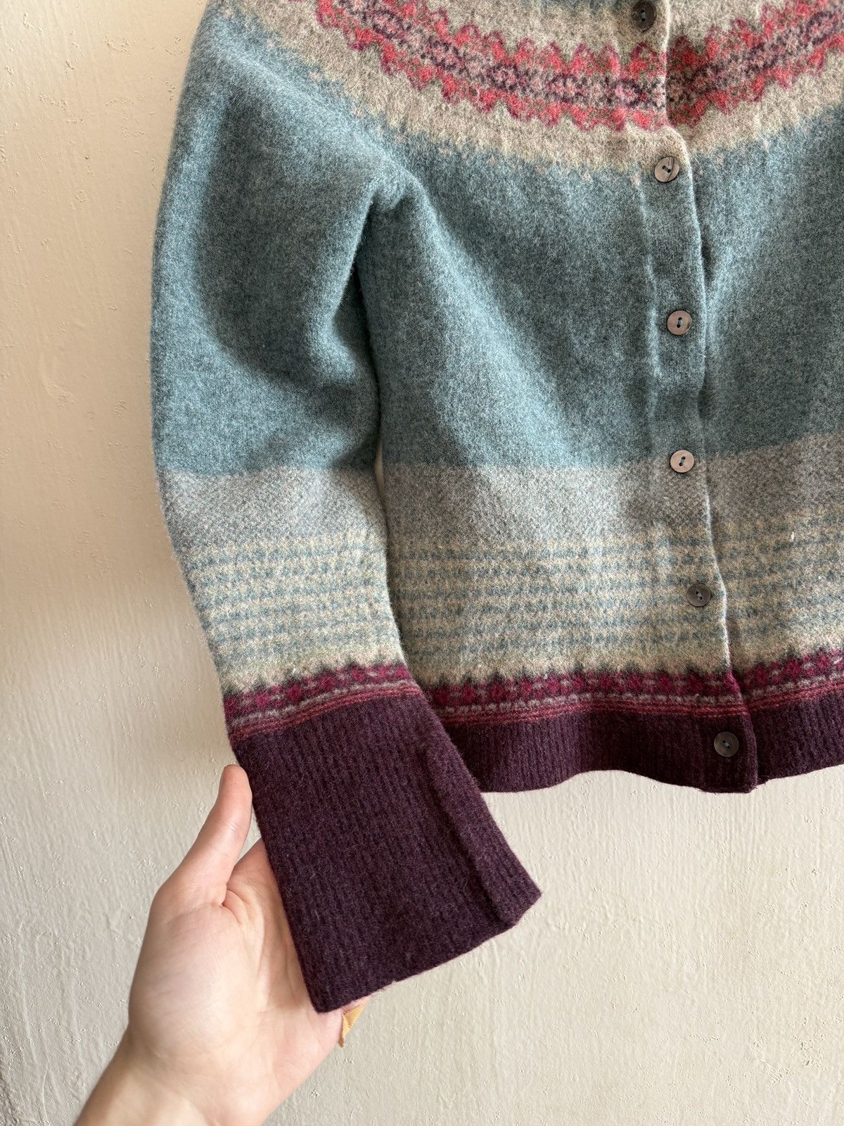 Other Vintage Eribe of Scotland Alpine Women’s Cardigan Old Rose Size S / US 4 / IT 40 - 5 Thumbnail