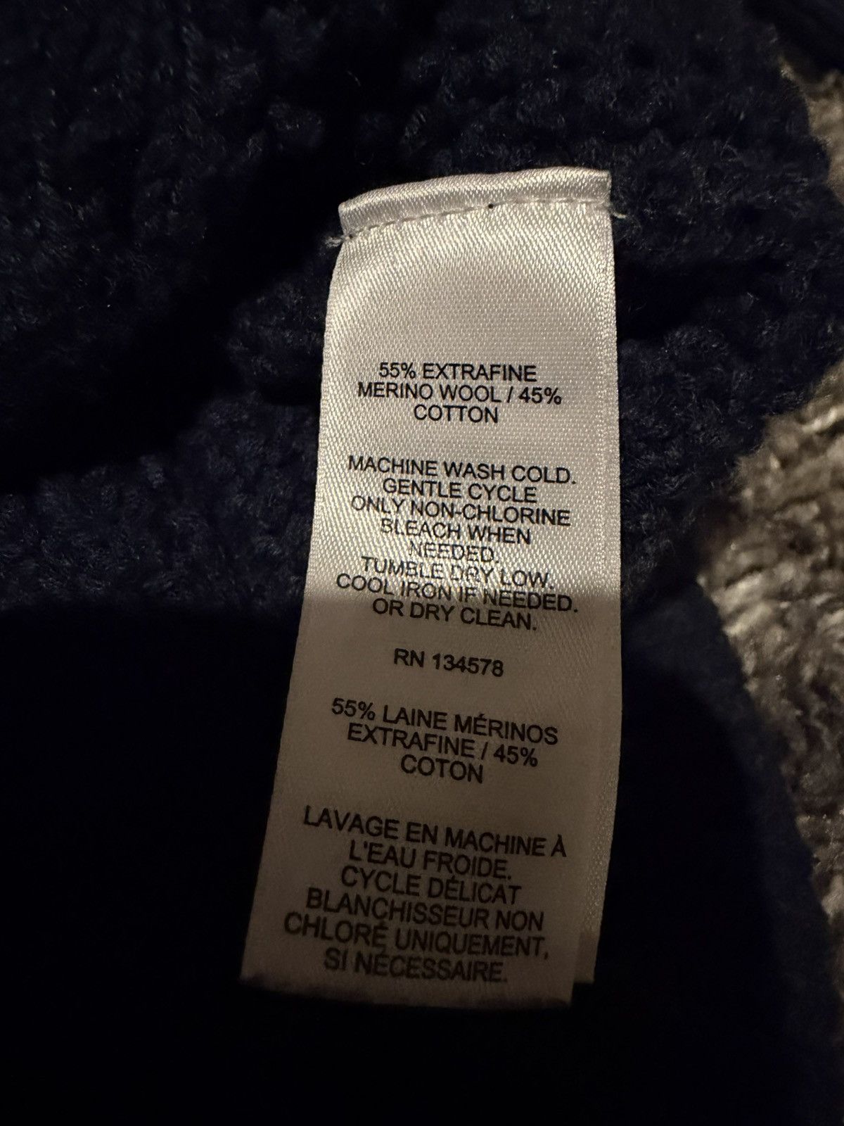 Vineyard Vines Vineyard Vines navy blue cable knit sweater Size US XXL / EU 58 / 5 - 4 Thumbnail