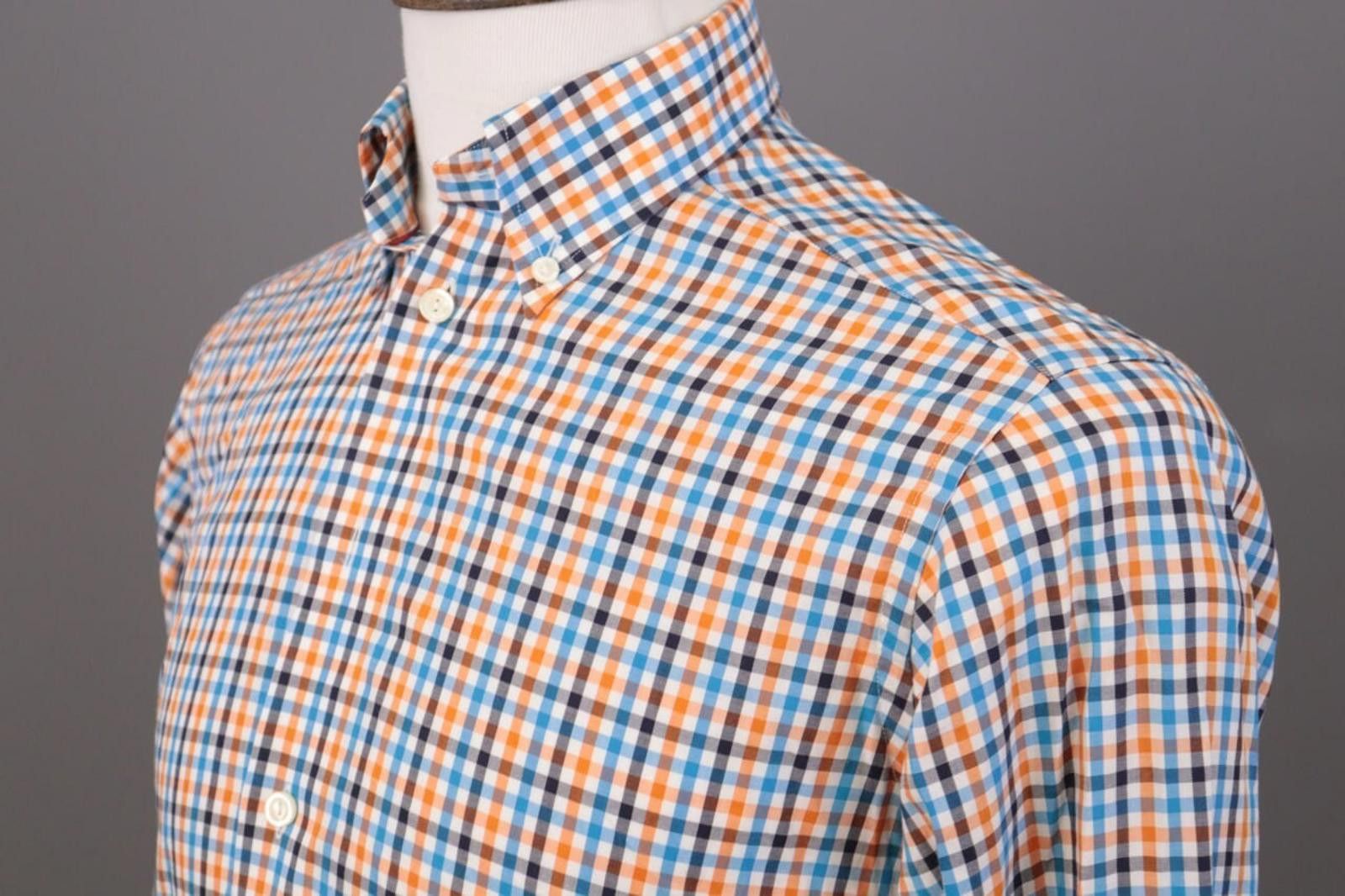 Eton Eton Contemporary Multicolor Check Shirt Size 38 / 15 Size US M / EU 48-50 / 2 - 9 Thumbnail
