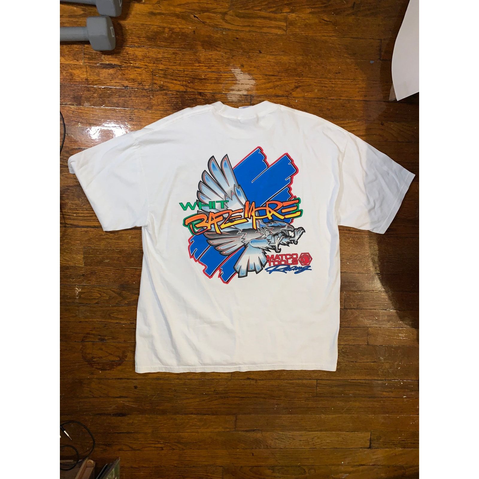 Other × Vintage 2001 Whit Bazemore Matco Iron Eagle T Shirt XL Signed NHRA Size US XL / EU 56 / 4 - 6 Thumbnail