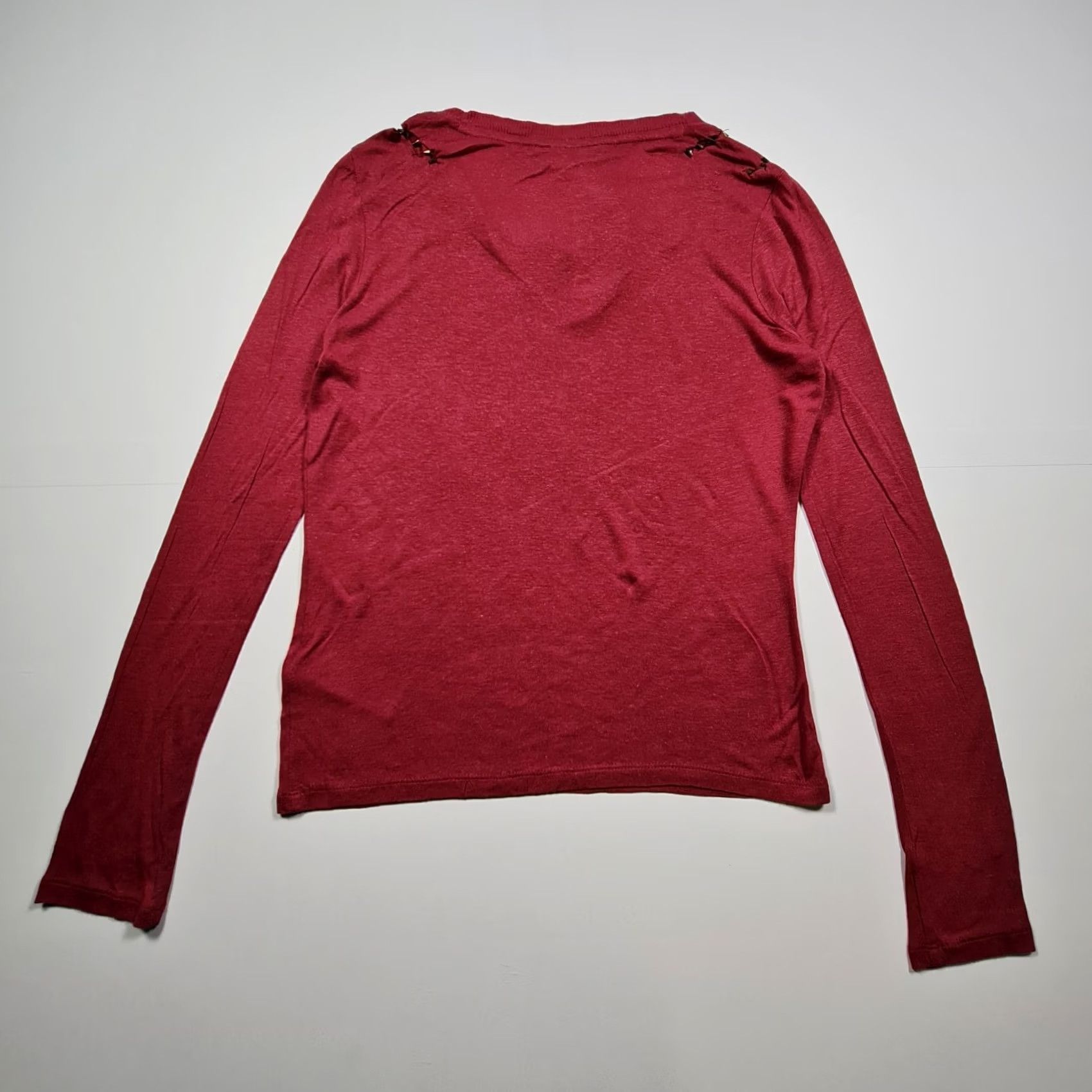 Vintage Label Lab Womens T Shirt Pink Long Sleeve V-Neck Marnie Top UK6 Size M / US 6-8 / IT 42-44 - 7 Thumbnail
