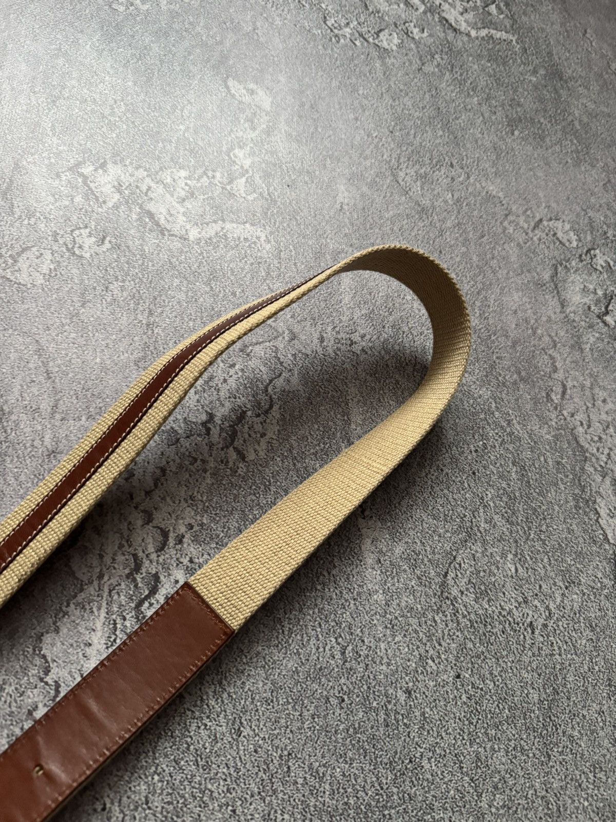 Designer × Paul & Shark × Vintage Paul & Shark 104cm belt casual leather brown / beige Size ONE SIZE - 16 Thumbnail