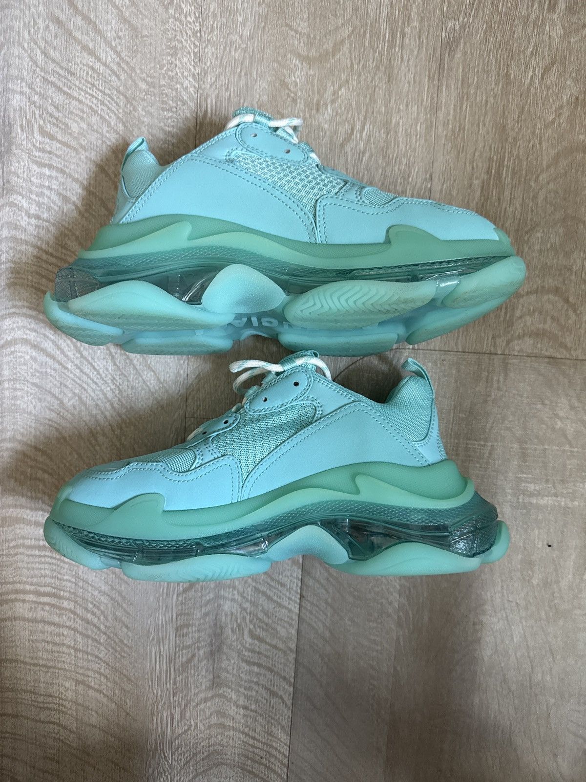 Balenciaga Balenciaga triple S turqouise Size US 7 / IT 37 - 1 Thumbnail