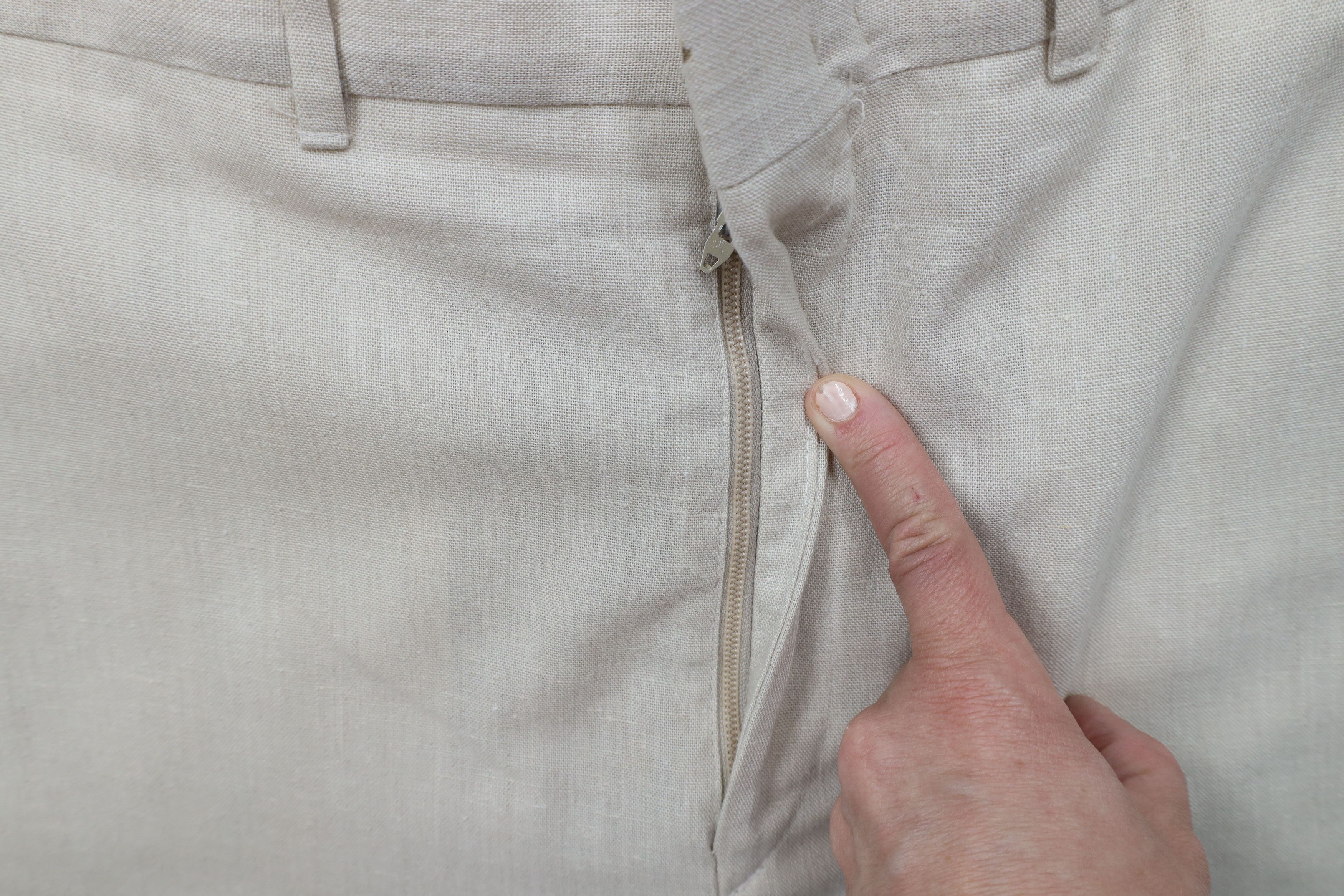 Vintage Vintage 70s Streetwear Fleck Linen Wide Leg Chino Pants USA Size US 36 / EU 52 - 7 Thumbnail
