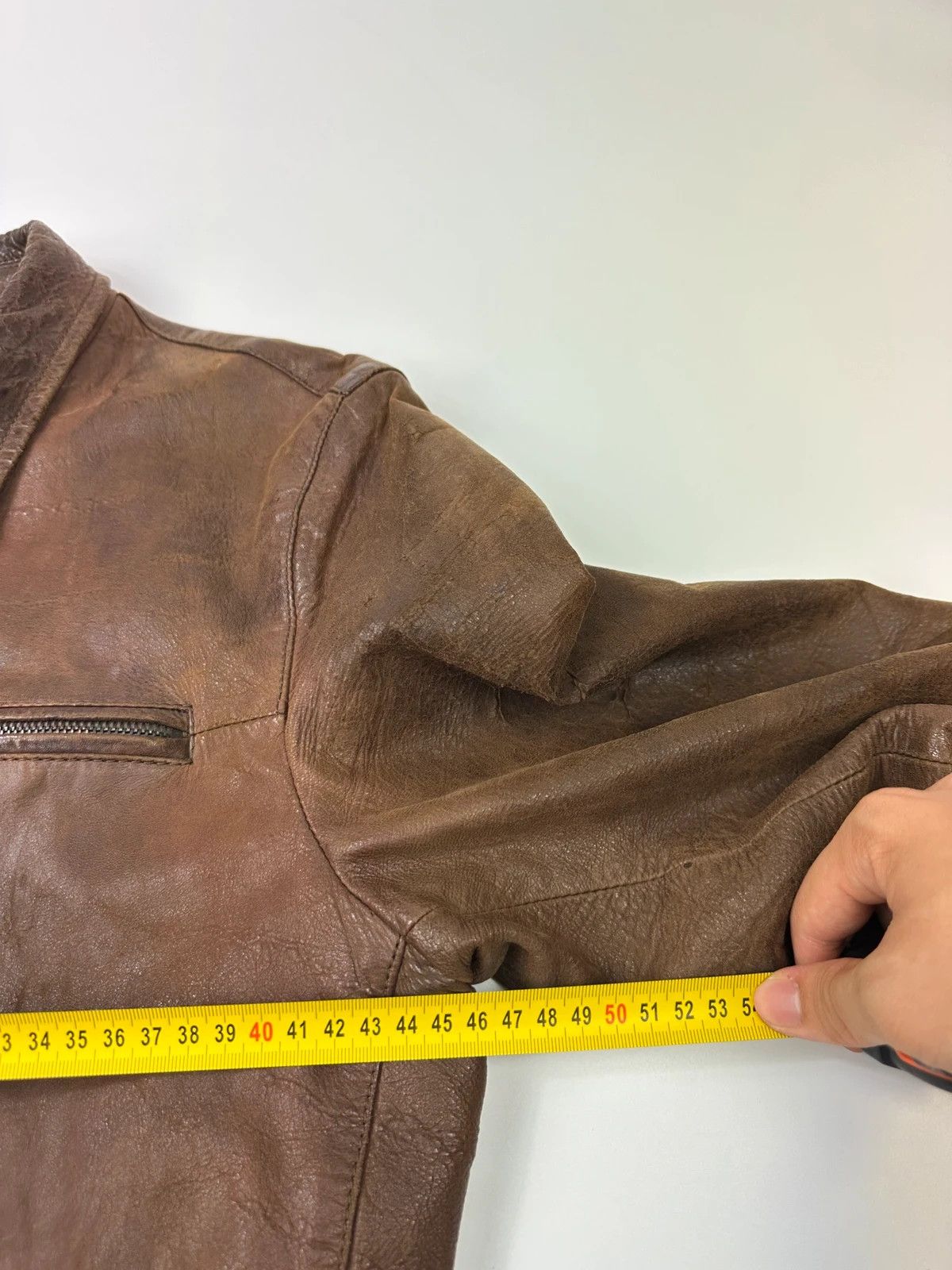 Prada Prada Milano FW07 Brown Eroded Leather Jacket Size US M / EU 48-50 / 2 - 17 Thumbnail